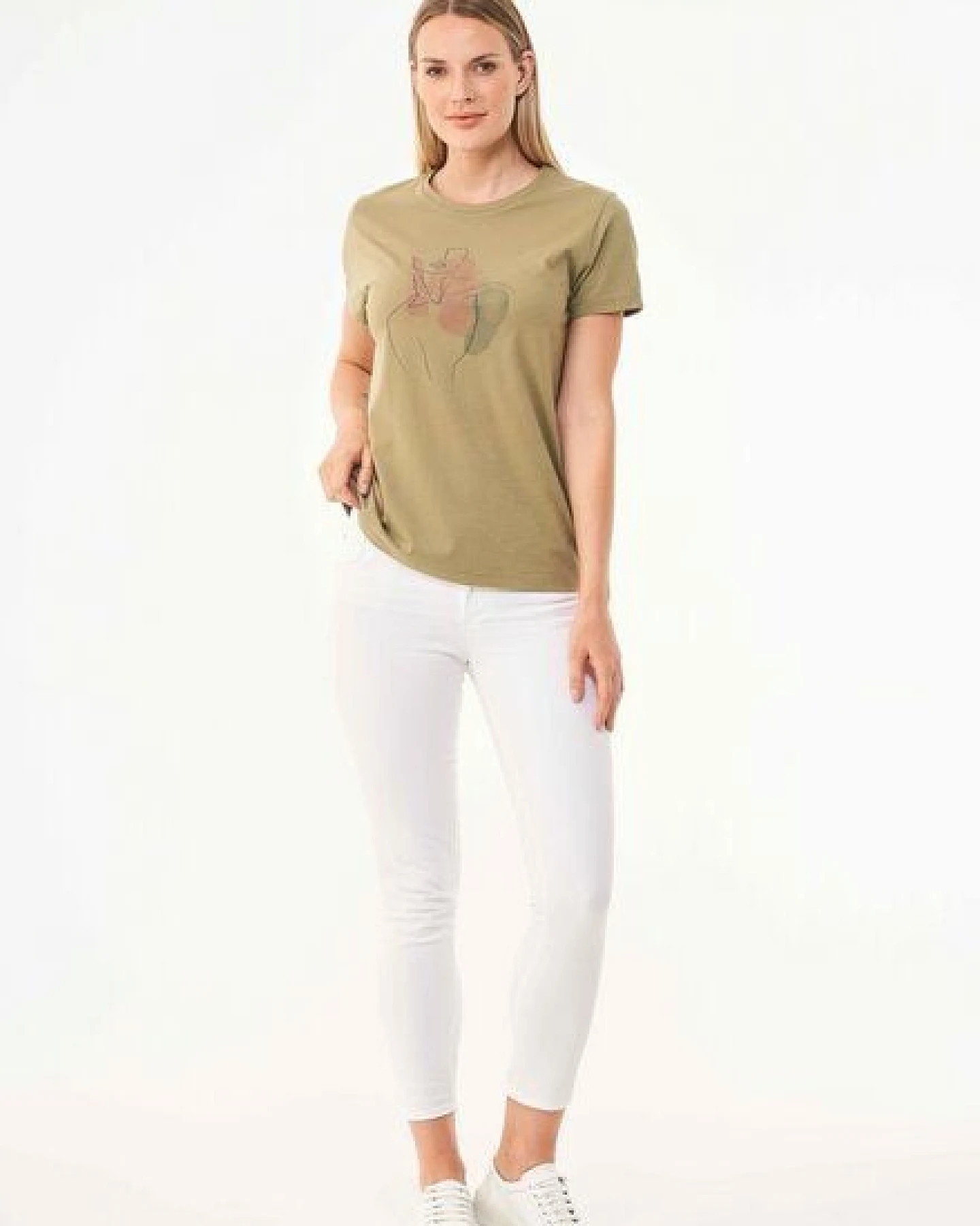 ORGANICATION T-Shirt aus Bio-Baumwolle mit Print – Ansicht 2