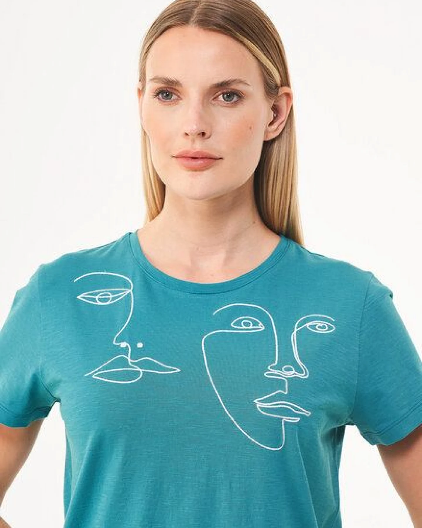 ORGANICATION T-Shirt aus Bio-Baumwolle mit Stickerei – Ansicht 4