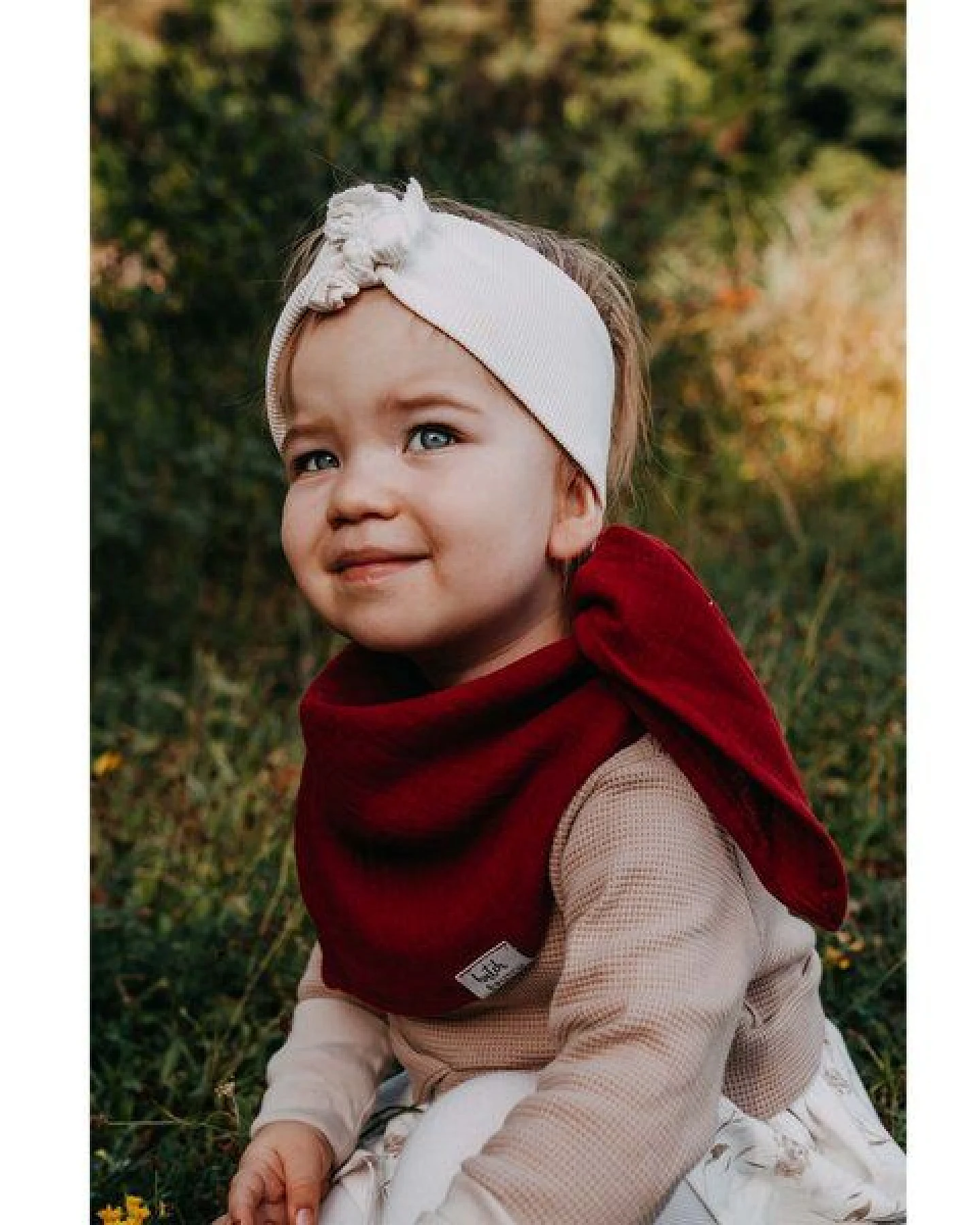 Hutch&Putch Musselin Halstuch - Dreieckstuch - Schal für Kleinkinder (1-6 Jahre) aus 100% Bio-Baumwolle – Ansicht 2