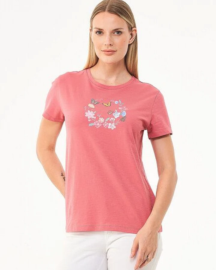 ORGANICATION T-Shirt aus Bio-Baumwolle mit Print