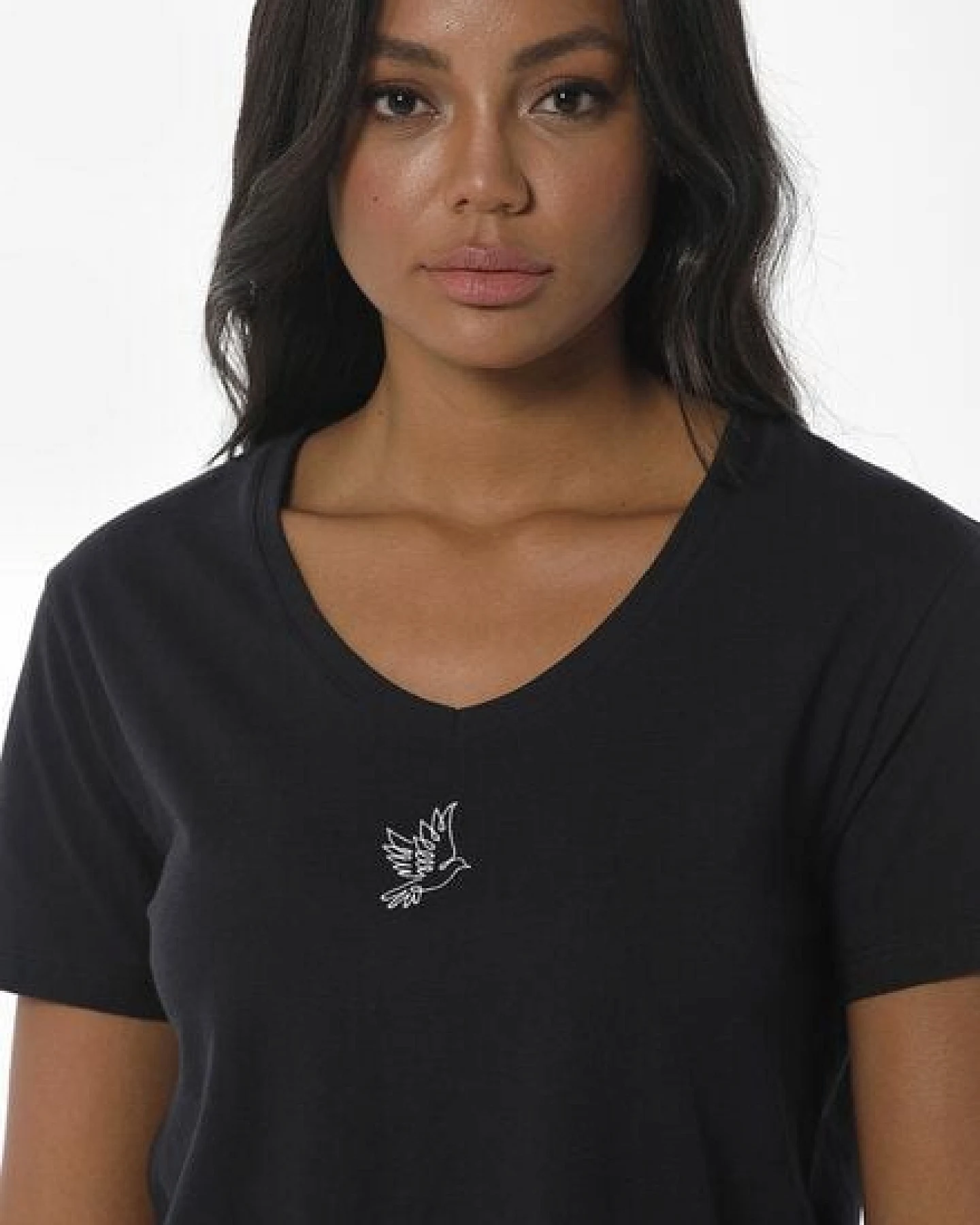 ORGANICATION T-Shirt aus Bio-Baumwolle mit Stickerei – Ansicht 4