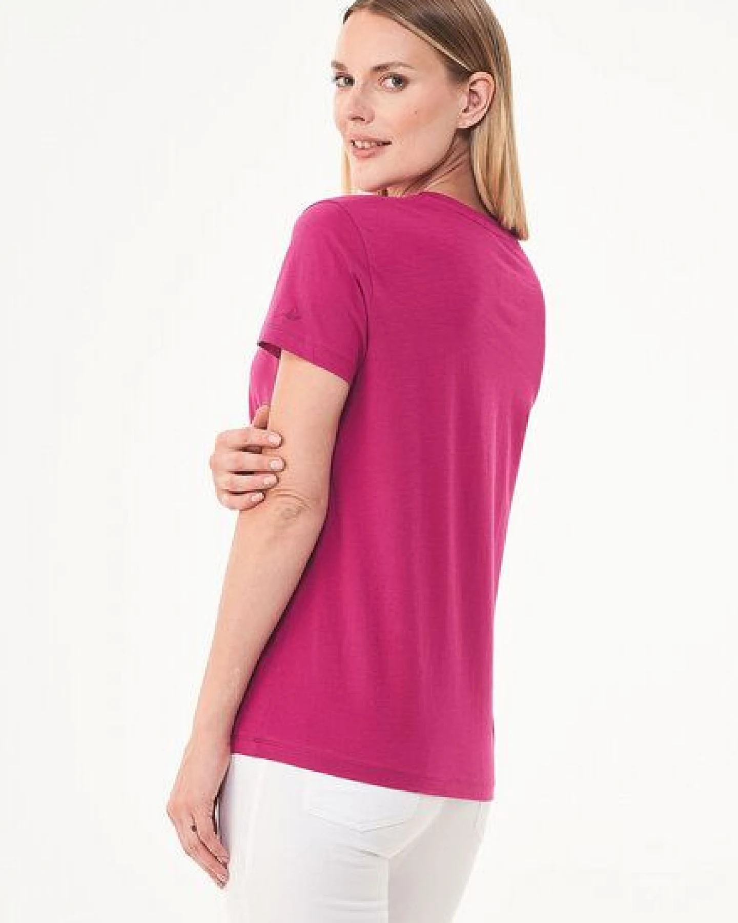 ORGANICATION T-Shirt aus Bio-Baumwolle mit Stickerei – Ansicht 4