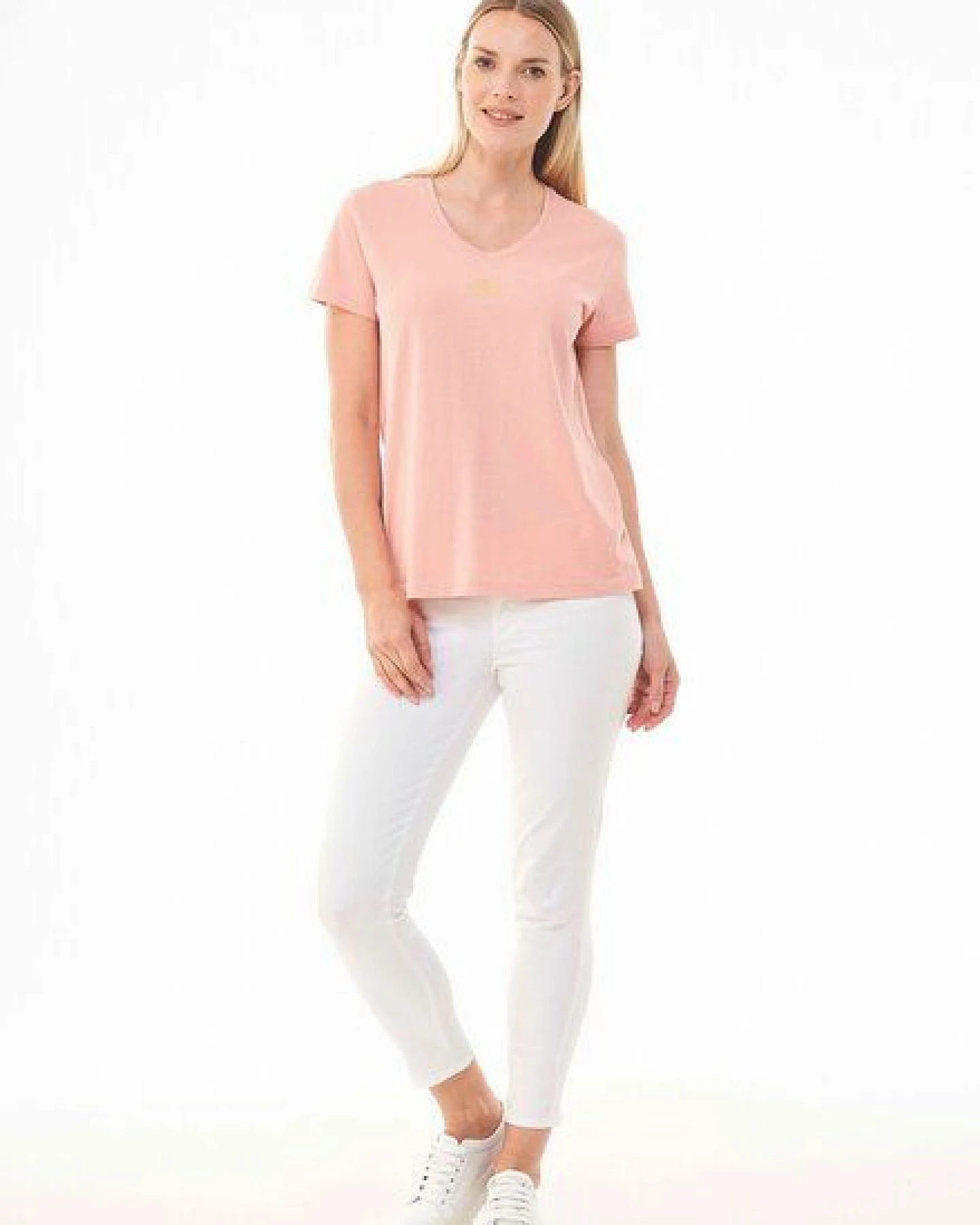 ORGANICATION T-Shirt aus Bio-Baumwolle mit Solar-Stickerei – Ansicht 2