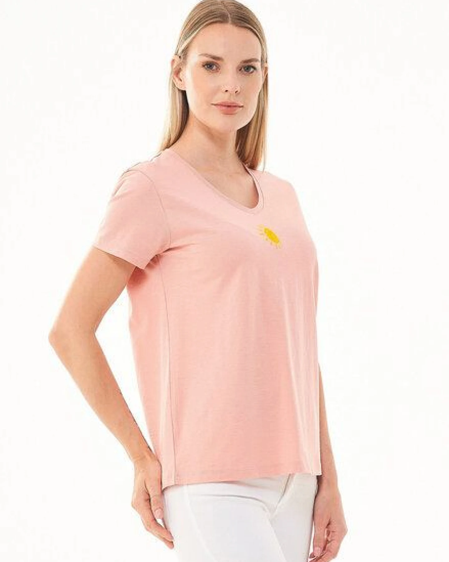 ORGANICATION T-Shirt aus Bio-Baumwolle mit Solar-Stickerei – Ansicht 3