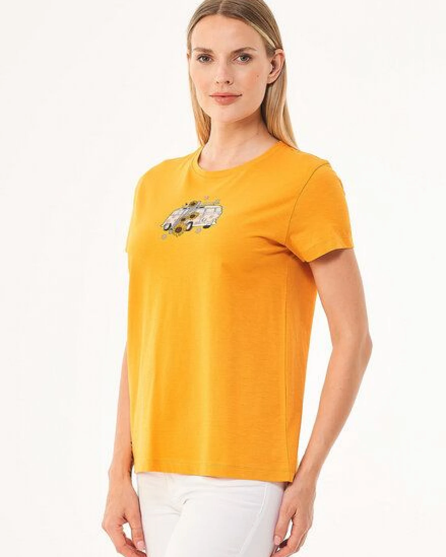 ORGANICATION T-Shirt aus Bio-Baumwolle mit Print – Ansicht 3