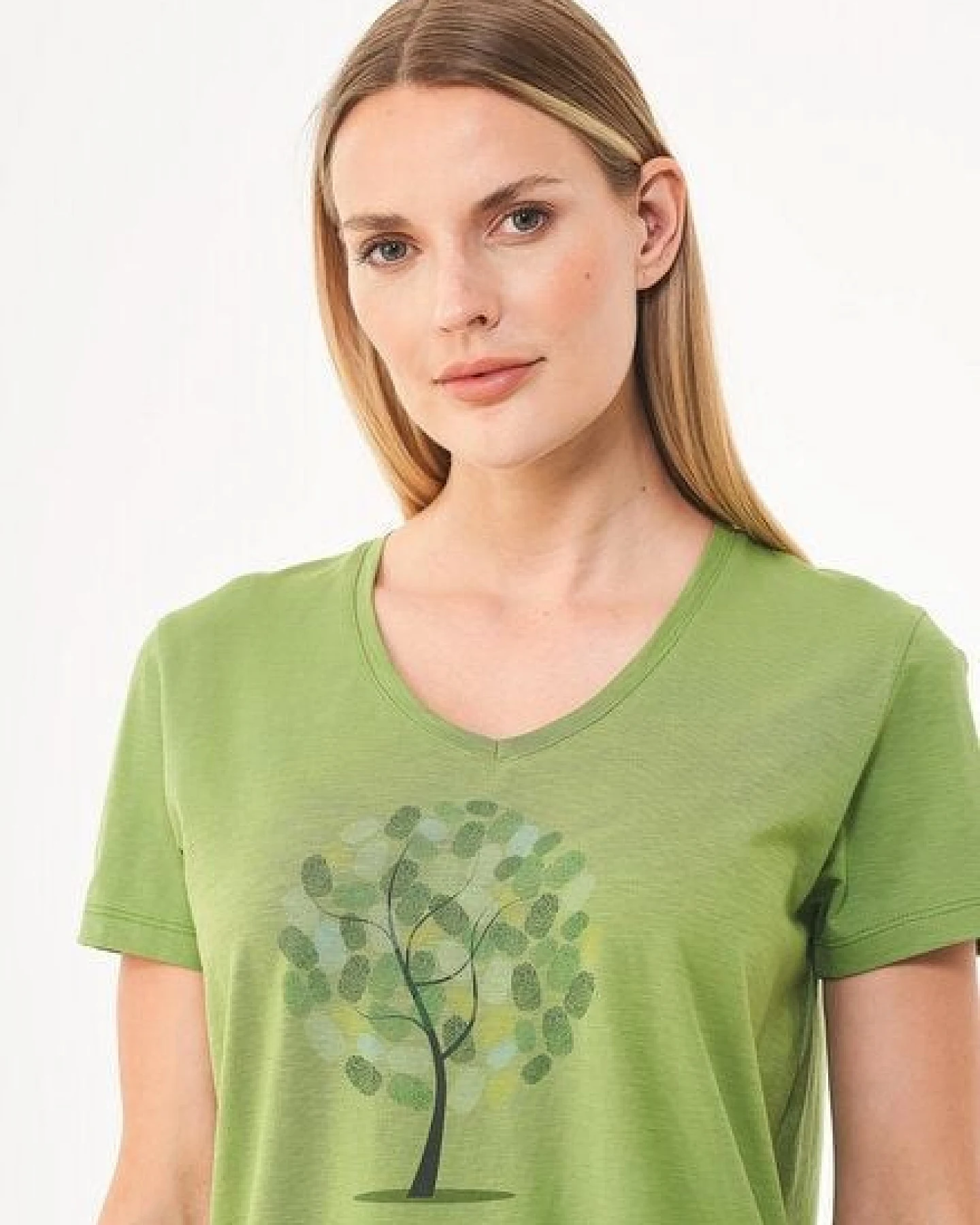 ORGANICATION T-Shirt aus Bio-Baumwolle mit Baum-Print – Ansicht 4
