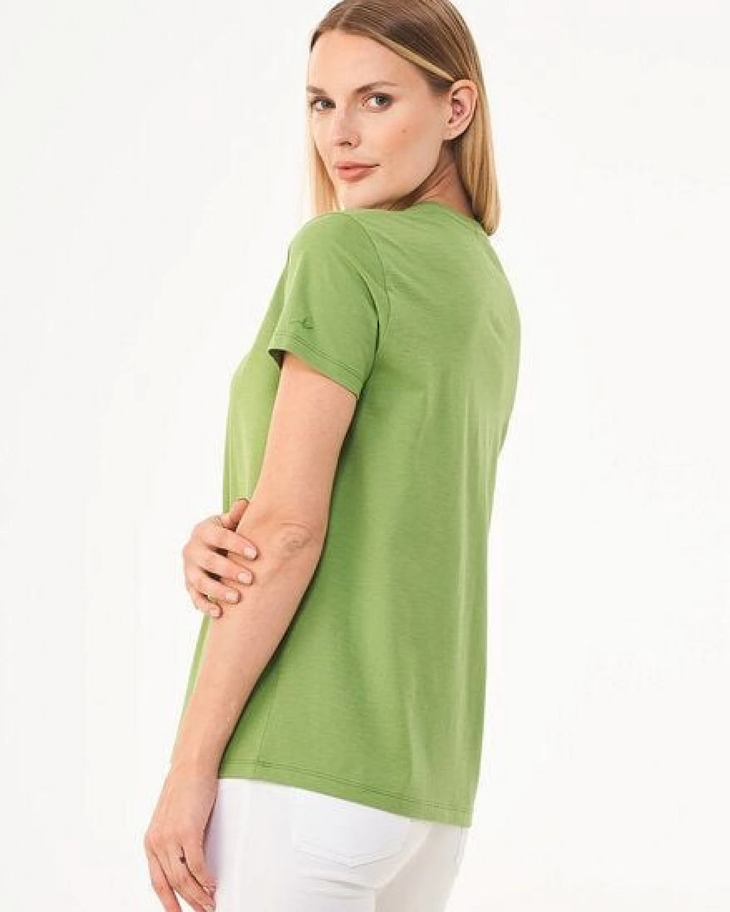 ORGANICATION T-Shirt aus Bio-Baumwolle mit Baum-Print – Ansicht 3