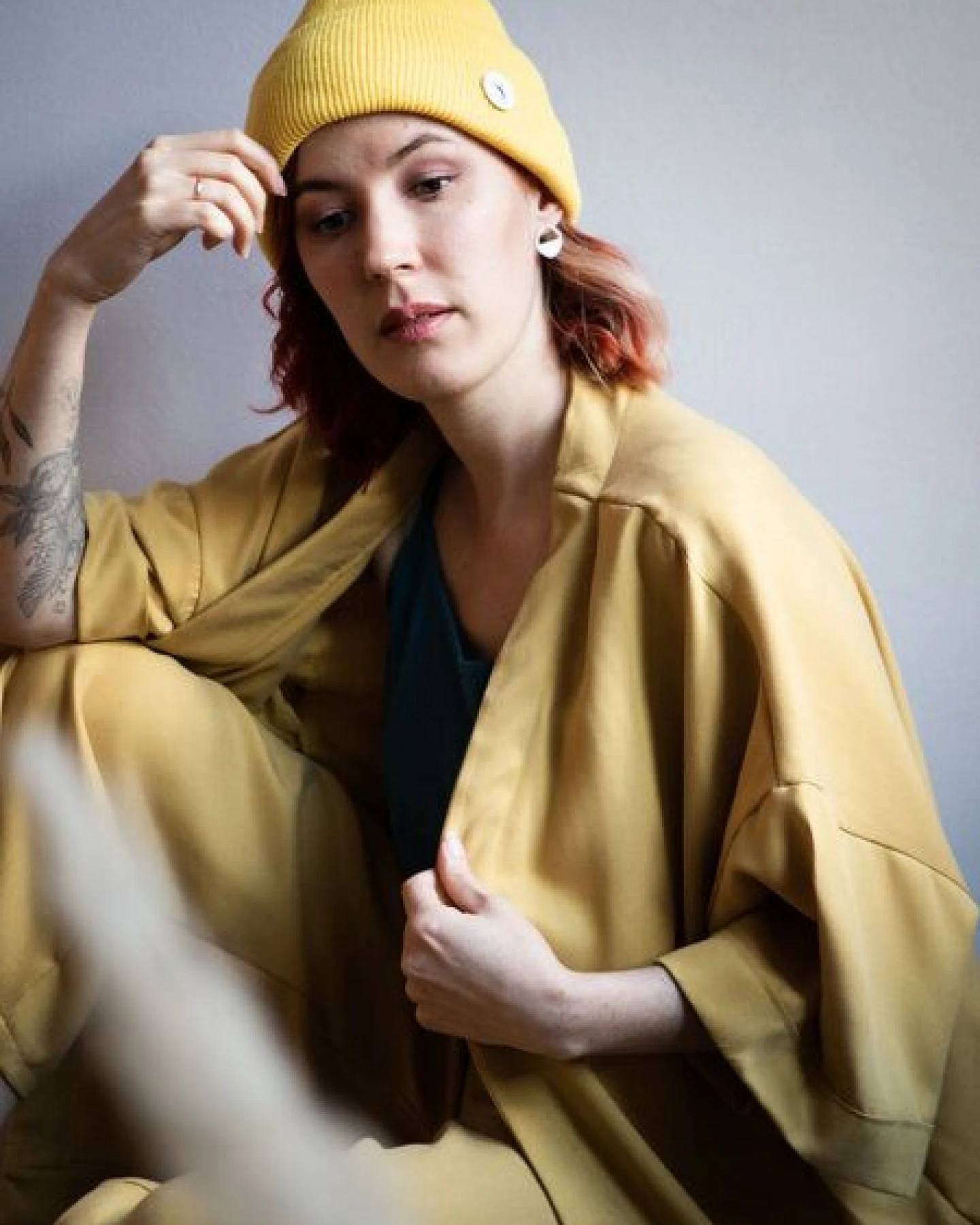 Ecostories Oversize Kimono aus Lyocell – Ansicht 3