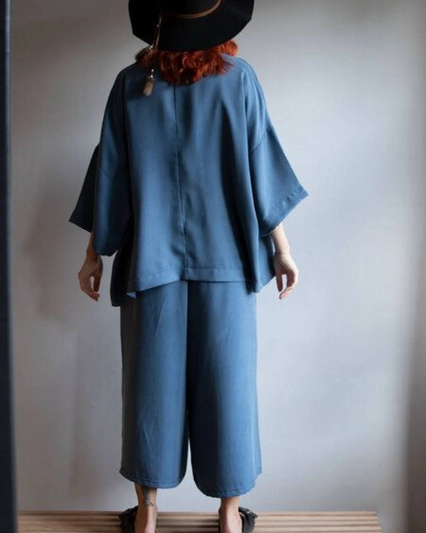 Ecostories Oversize Kimono aus Lyocell – Ansicht 4