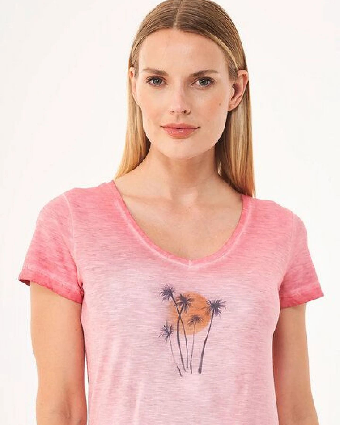 ORGANICATION Cold Pigment Dyed T-Shirt aus Bio-Baumwolle mit Print – Ansicht 4
