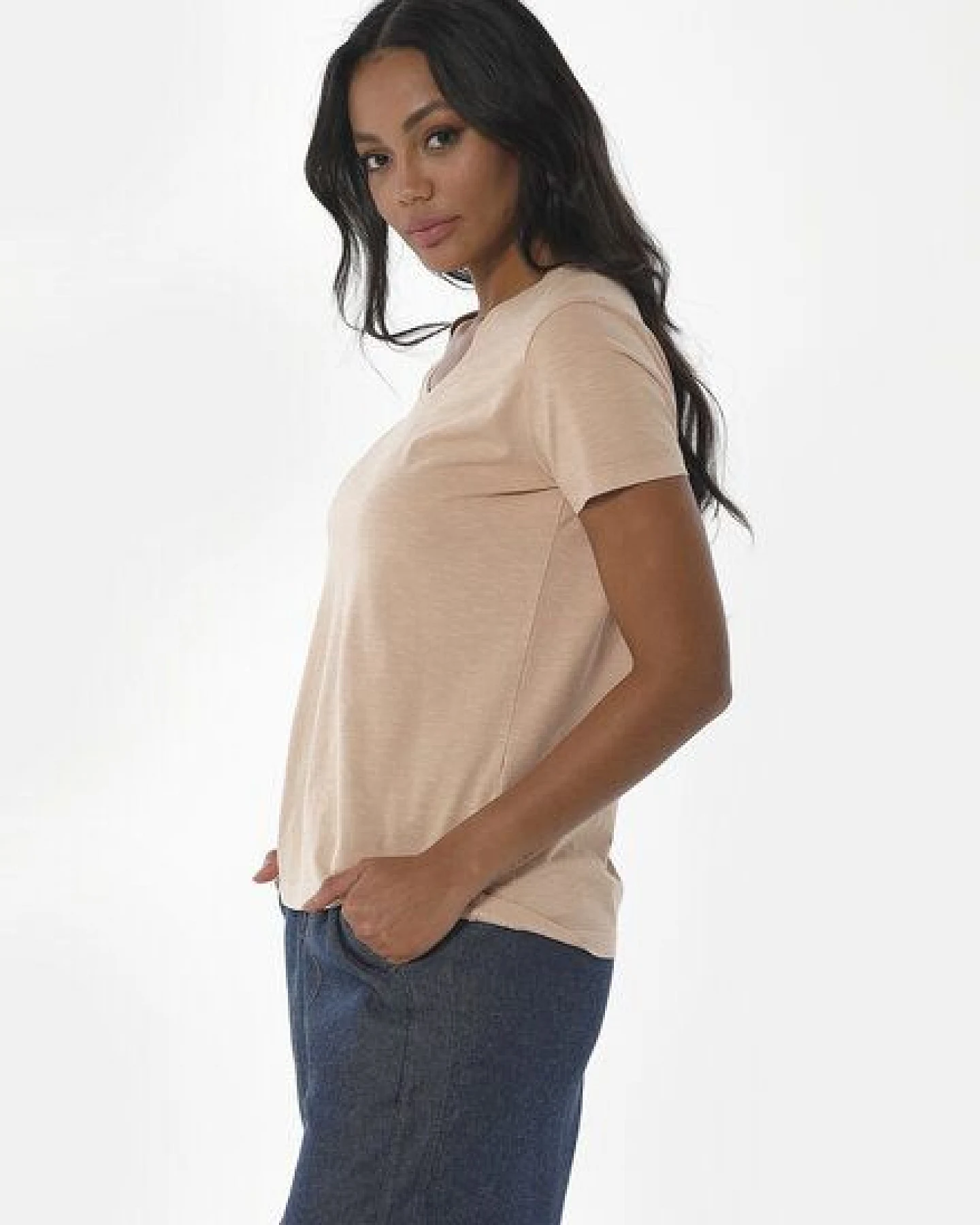 ORGANICATION Naturel Dyed T-Shirt aus Bio-Baumwolle – Ansicht 3