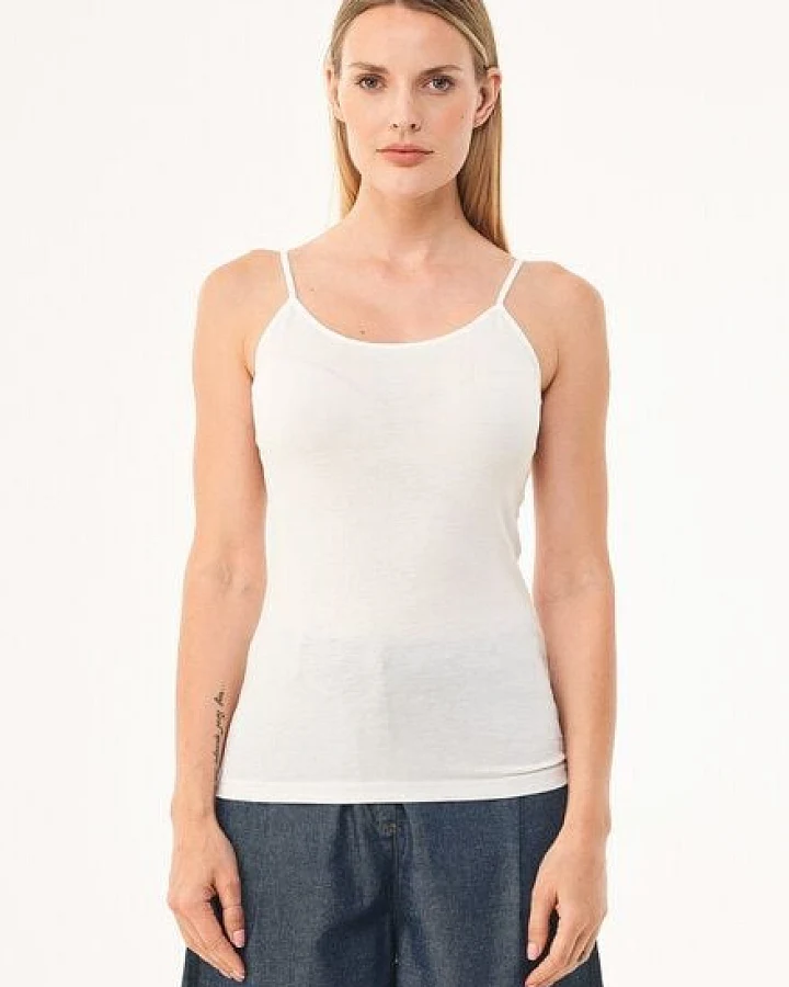 ORGANICATION Spaghettiträger-Top aus TENCEL Lyocell und Bio-Baumwolle
