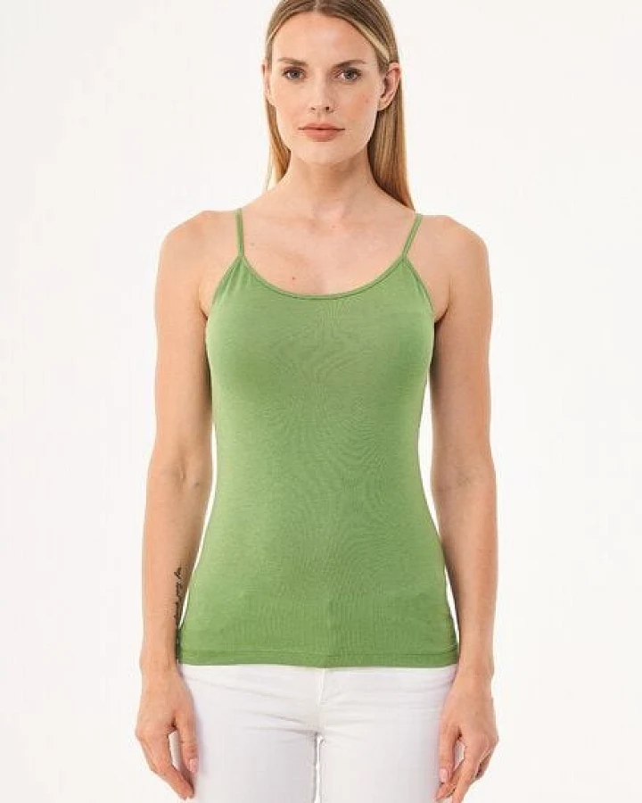 ORGANICATION Spaghettiträger-Top aus TENCEL Lyocell und Bio-Baumwolle