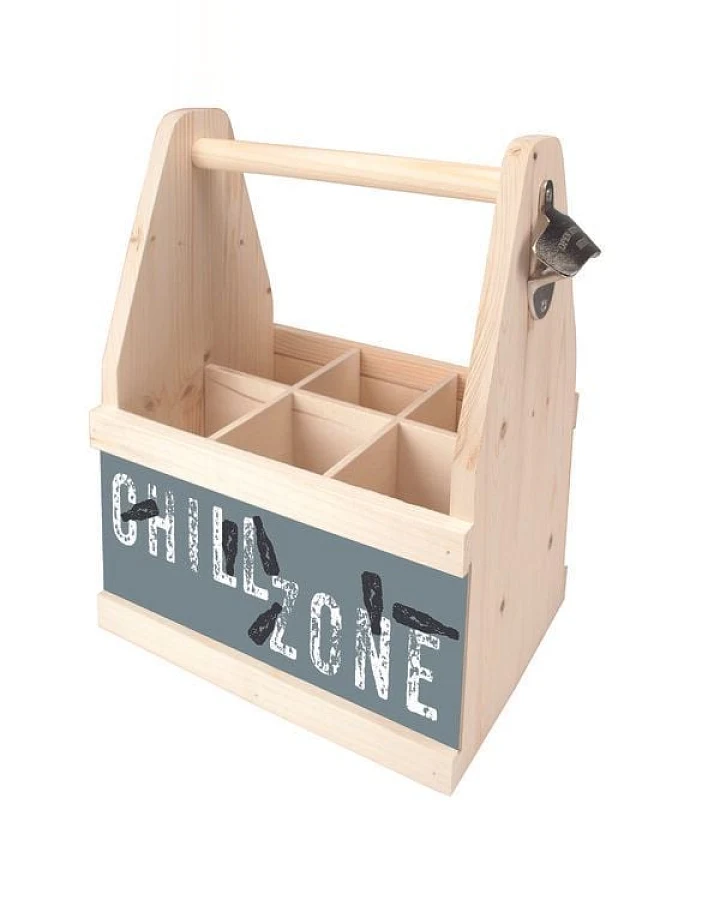 Contento Beer Caddy Flaschenträger mit Flaschenöffner für 6 Flaschen
