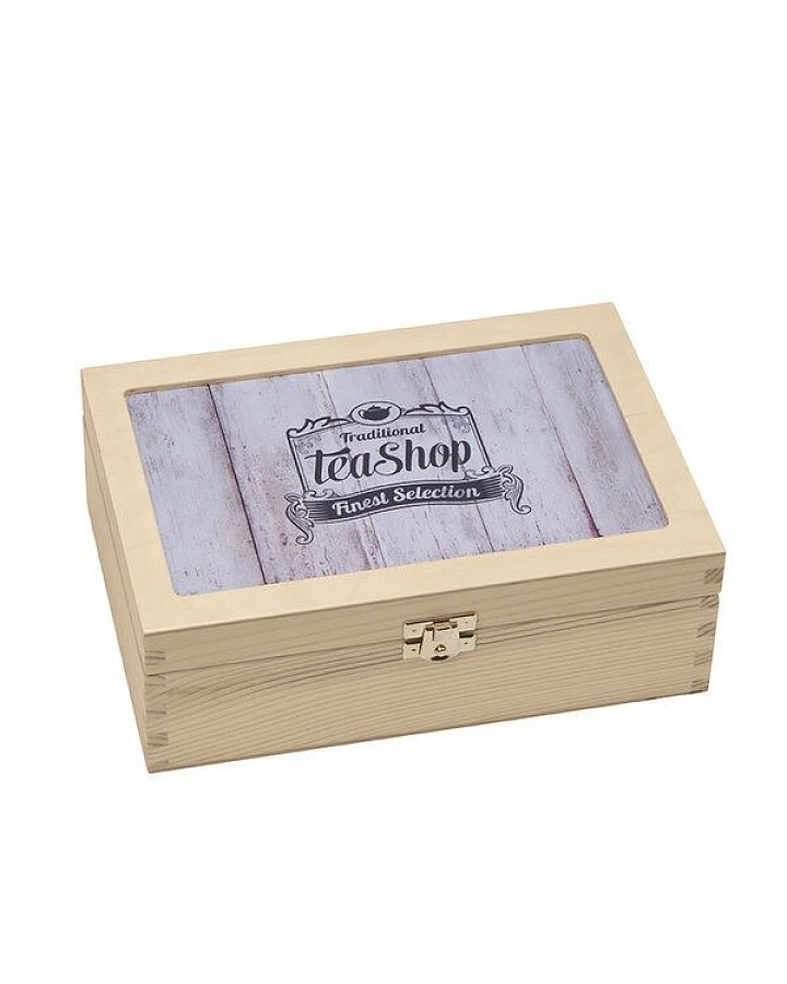 Contento Teebox mit 6 Fächern herausnehmbar