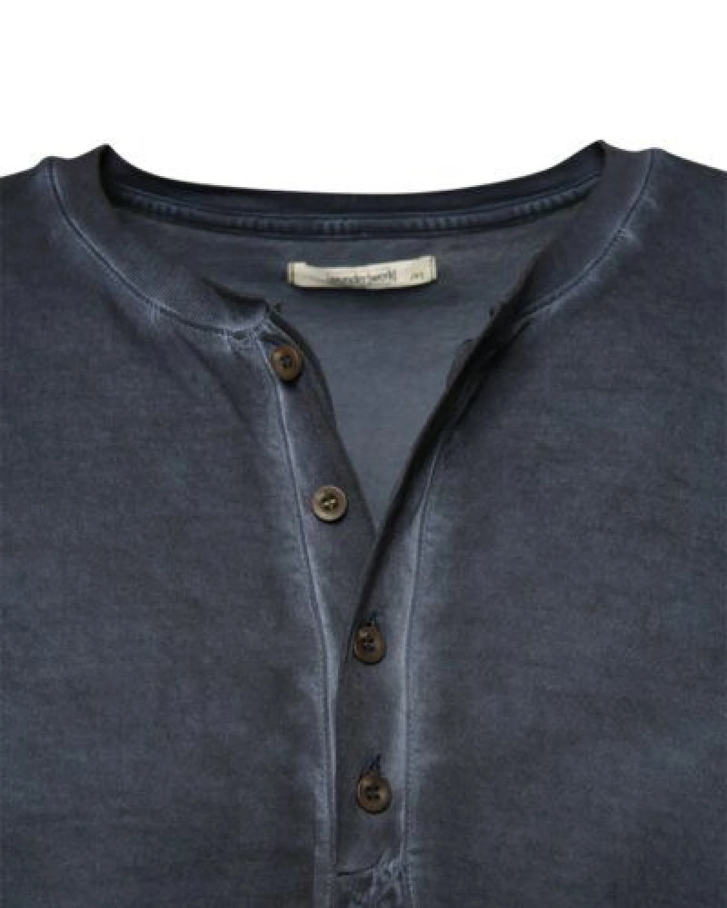 Wunderwerk Herren Langarmshirt aus Bio-Baumwolle "Henley male 1/1 mal tinto" – Ansicht 3