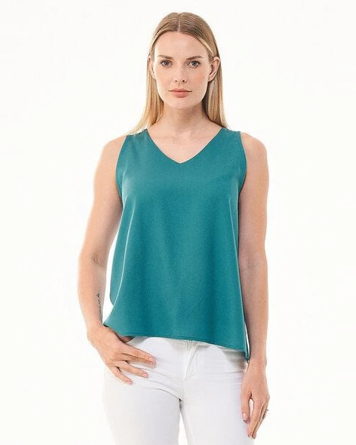 ORGANICATION Ärmellose Bluse aus TENCEL Lyocell