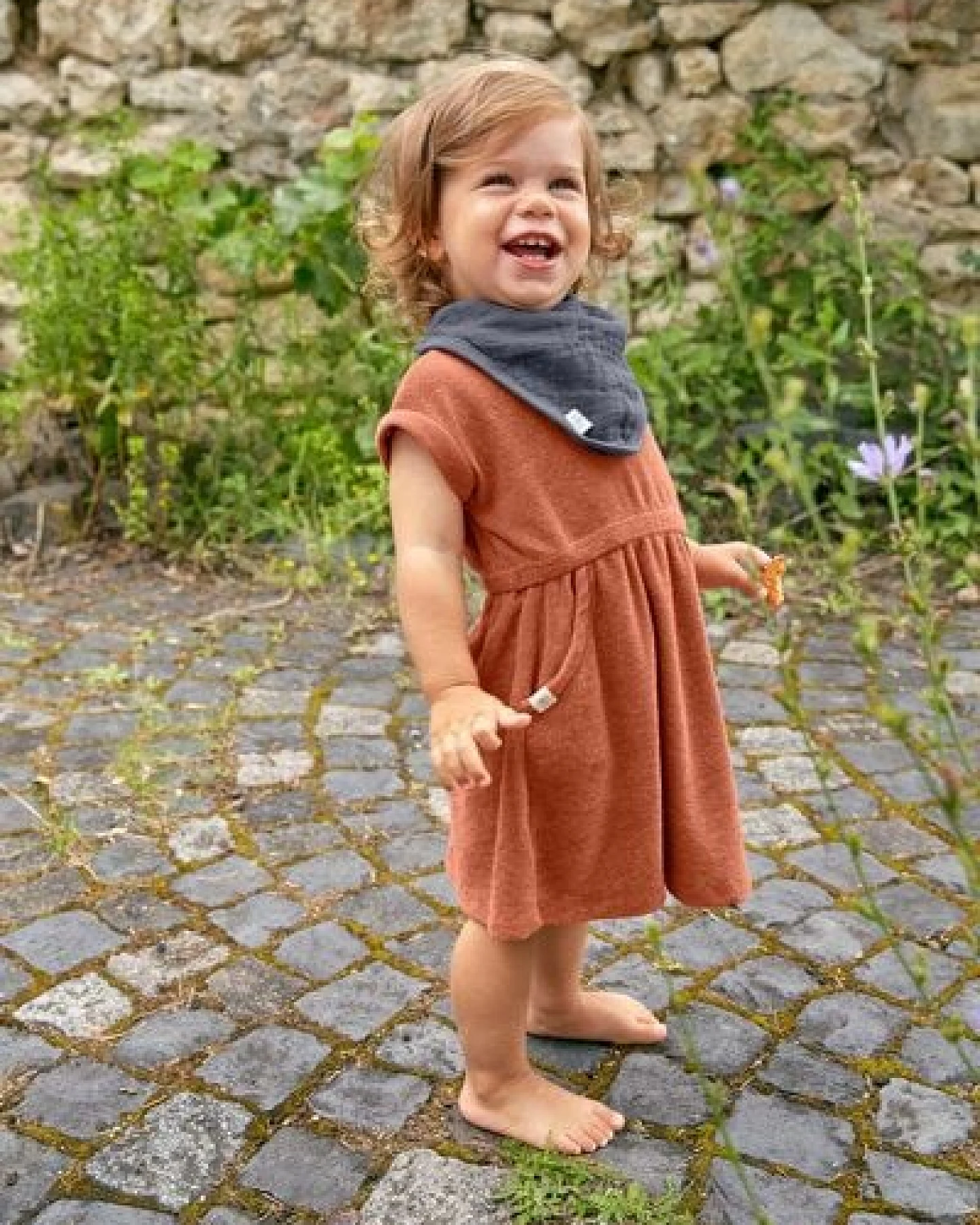 Lässiges Frottee Kleid Kleinkinder – Ansicht 4