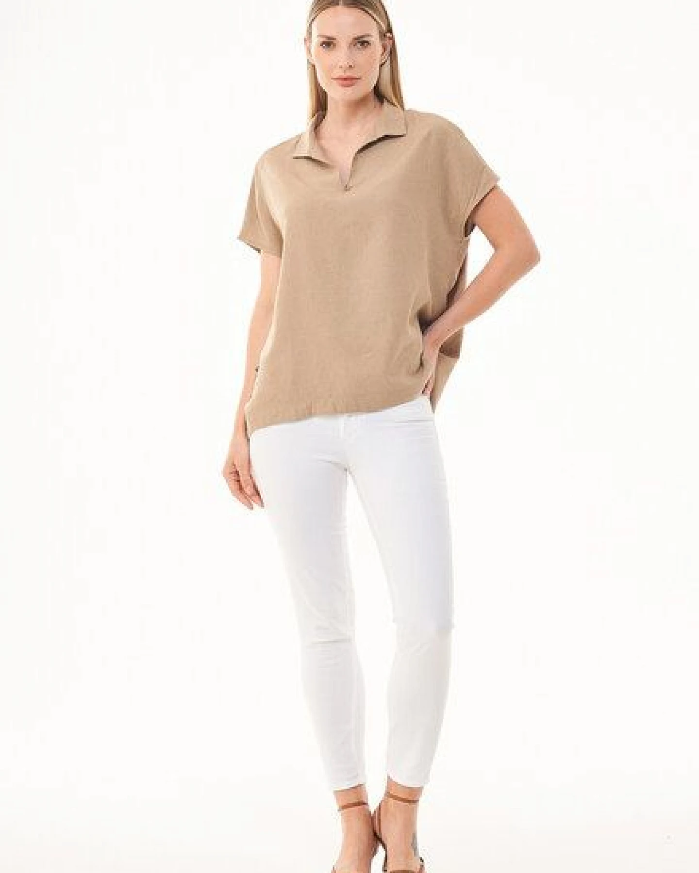 ORGANICATION Bluse aus LENZING ECOVERO und Leinen – Ansicht 2