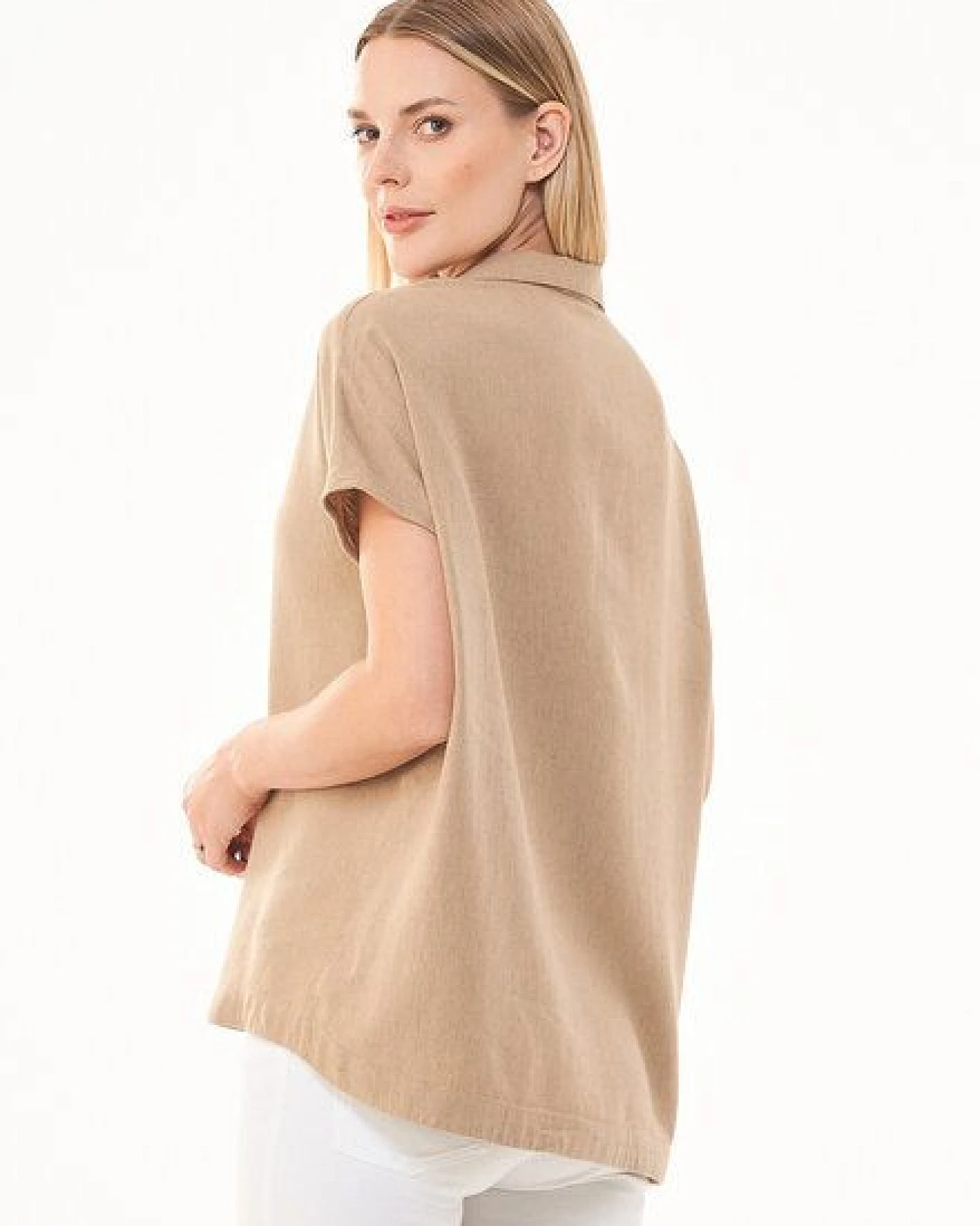 ORGANICATION Bluse aus LENZING ECOVERO und Leinen – Ansicht 4
