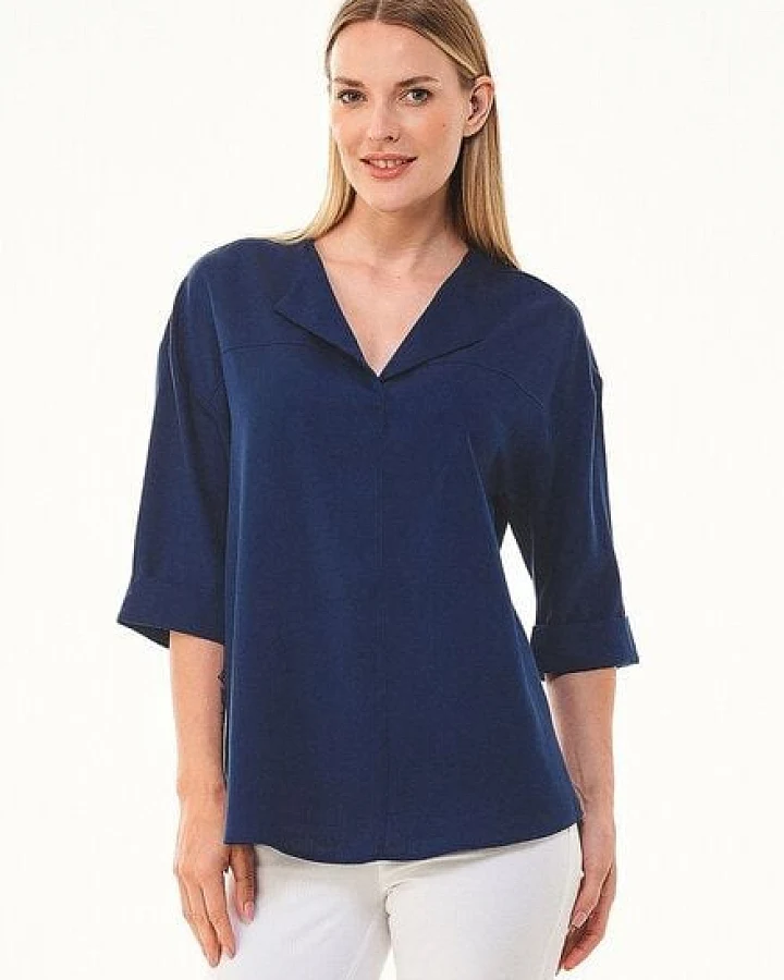 ORGANICATION 3/4-Arm Bluse aus TENCEL Lyocell