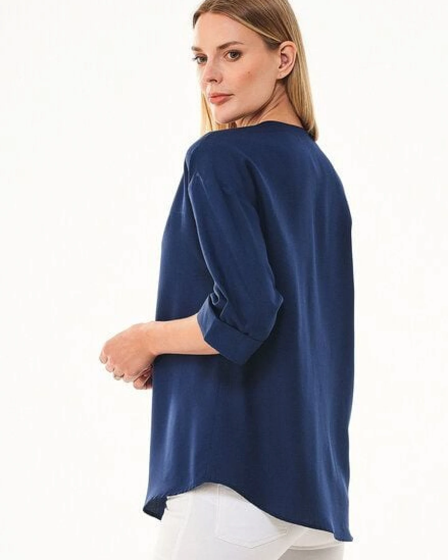 ORGANICATION 3/4-Arm Bluse aus TENCEL Lyocell – Ansicht 4
