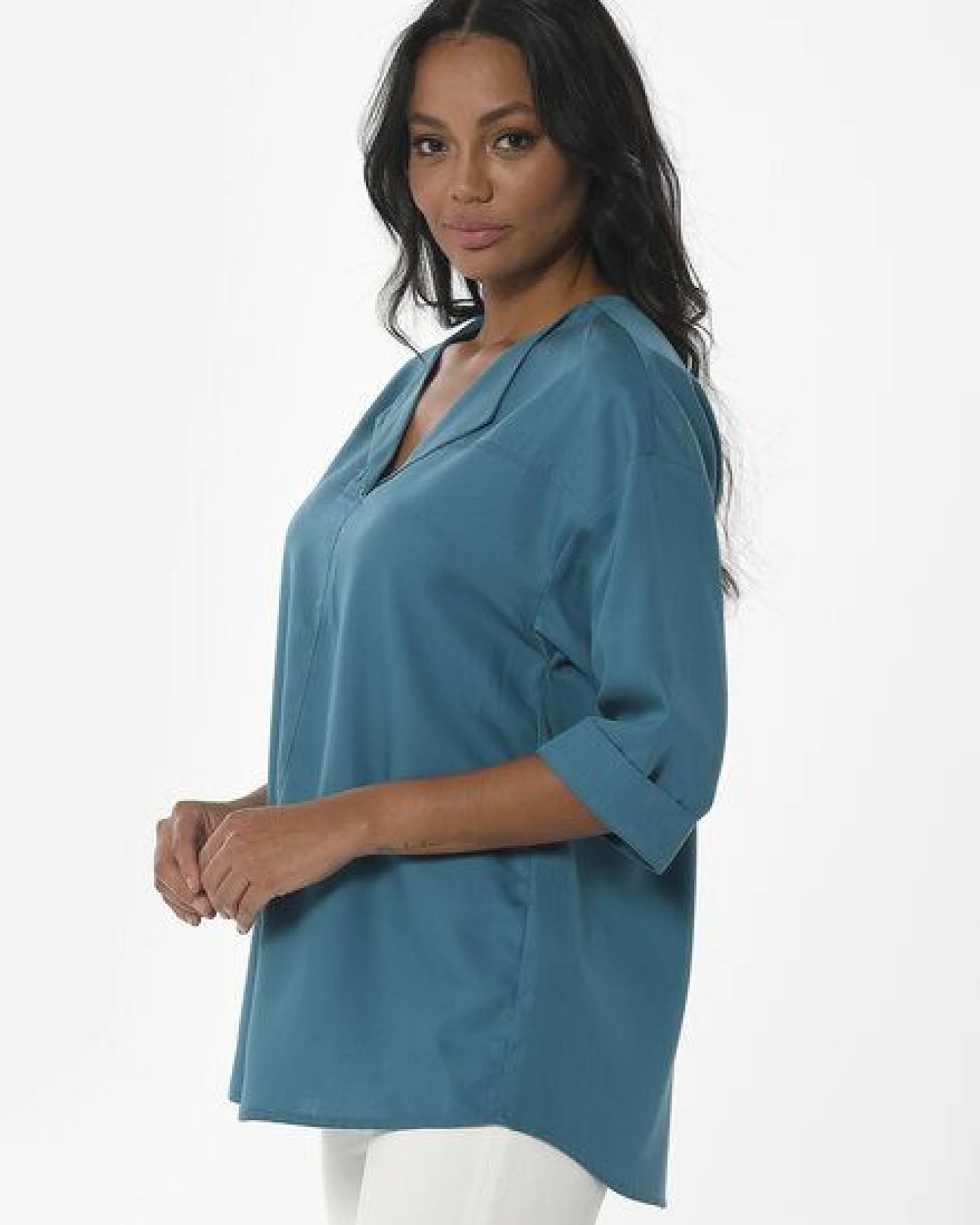 ORGANICATION 3/4-Arm Bluse aus TENCEL Lyocell – Ansicht 3