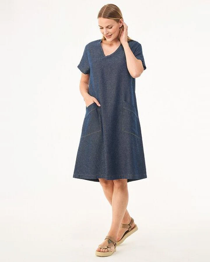 ORGANICATION Jeanskleid aus Bio-Baumwolle und TENCEL Lyocell mit Hanf