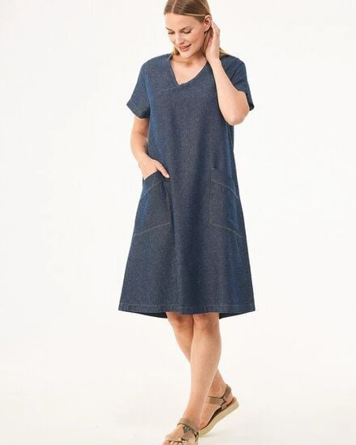 ORGANICATION Jeanskleid aus Bio-Baumwolle und TENCEL Lyocell mit Hanf
