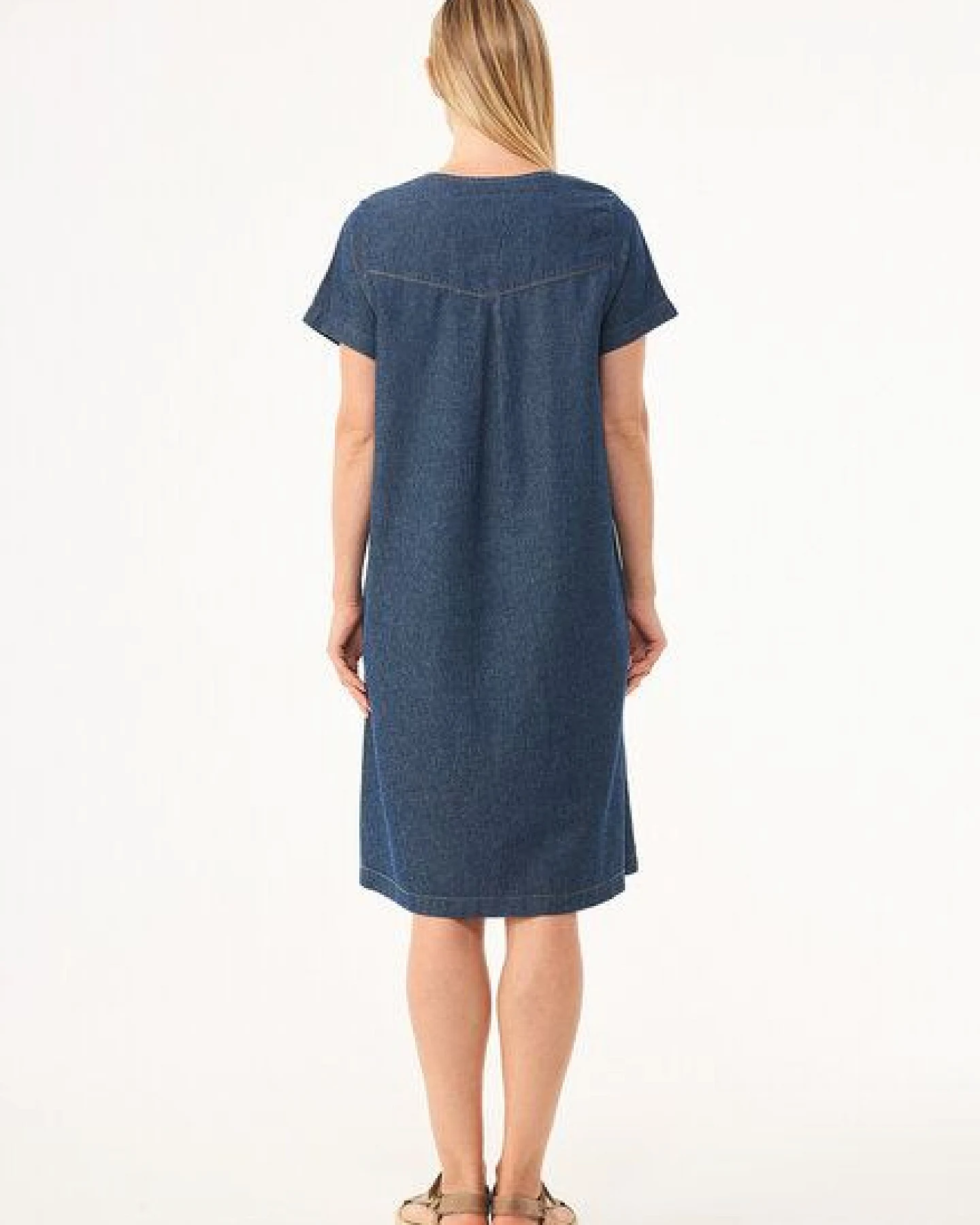 ORGANICATION Jeanskleid aus Bio-Baumwolle und TENCEL Lyocell mit Hanf – Ansicht 4