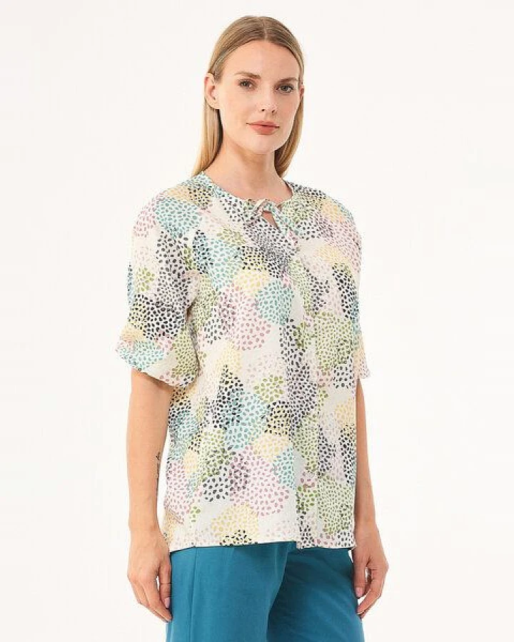 ORGANICATION Bluse aus TENCEL Lyocell mit Allover-Print