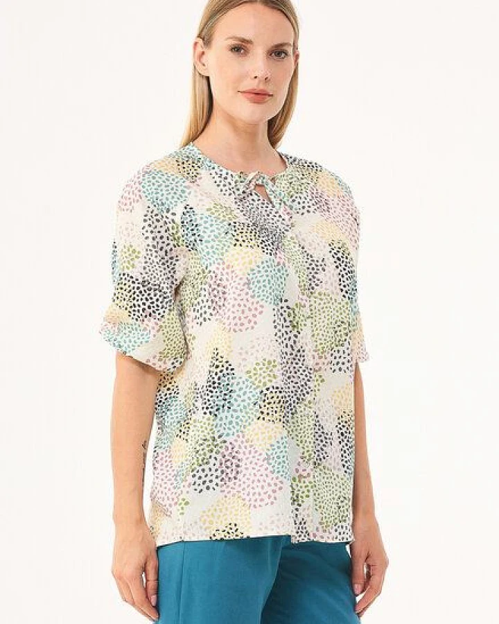 ORGANICATION Bluse aus TENCEL Lyocell mit Allover-Print