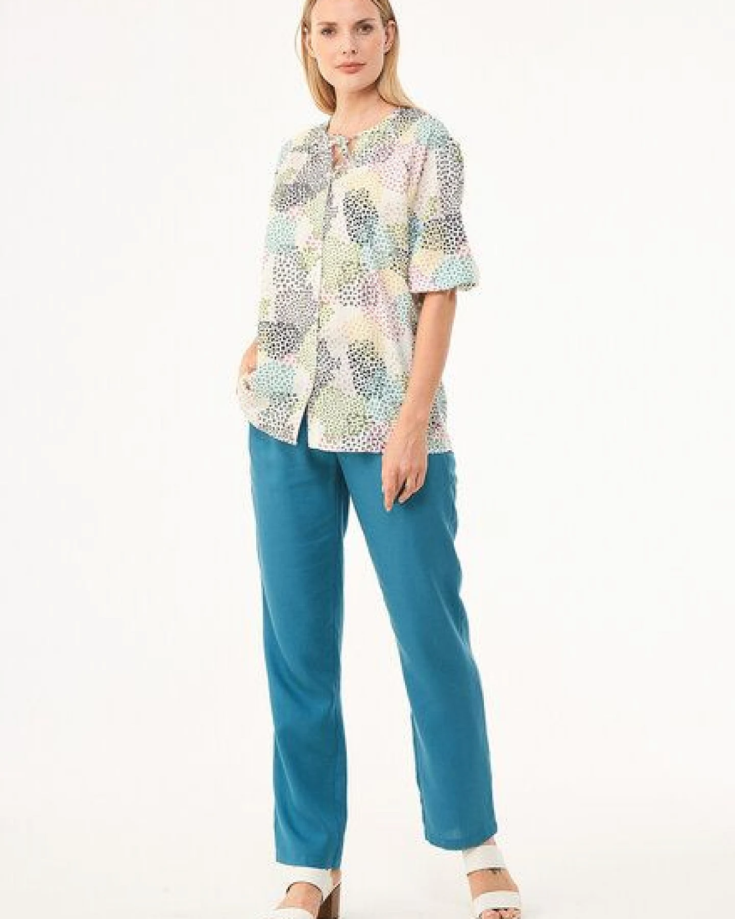 ORGANICATION Bluse aus TENCEL Lyocell mit Allover-Print – Ansicht 2