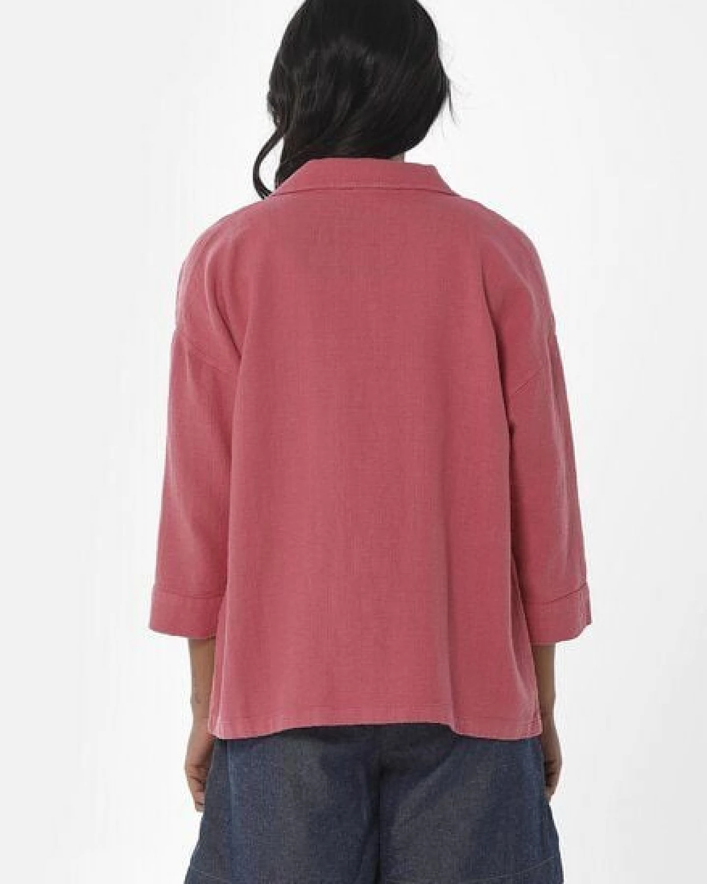 ORGANICATION Hemdbluse aus Leinen-Bio-Baumwolle Mix mit LENZING ECOVERO – Ansicht 4