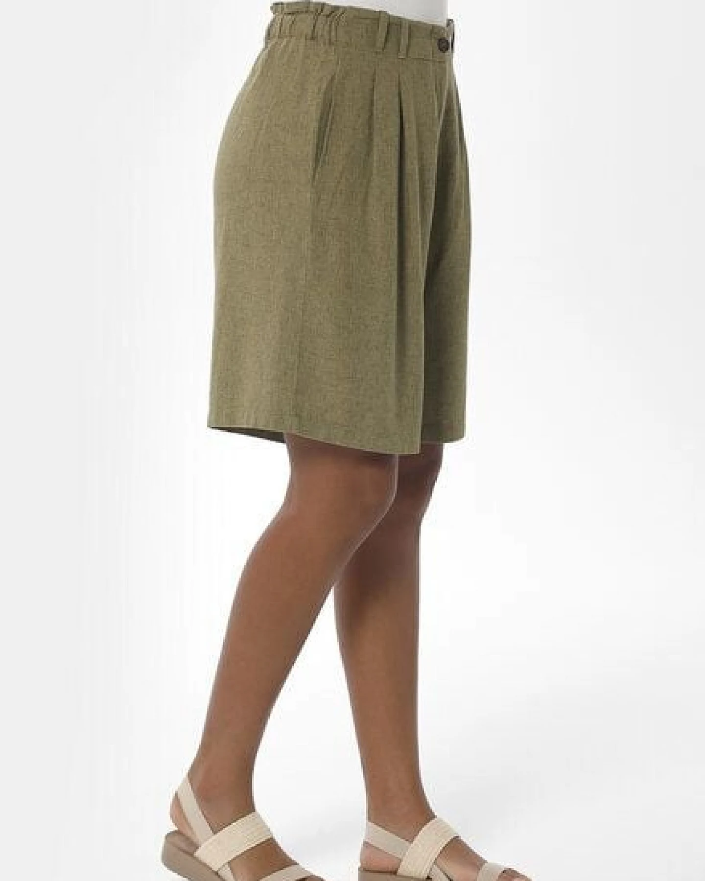 ORGANICATION Shorts aus LENZING ECOVERO und Leinen – Ansicht 3
