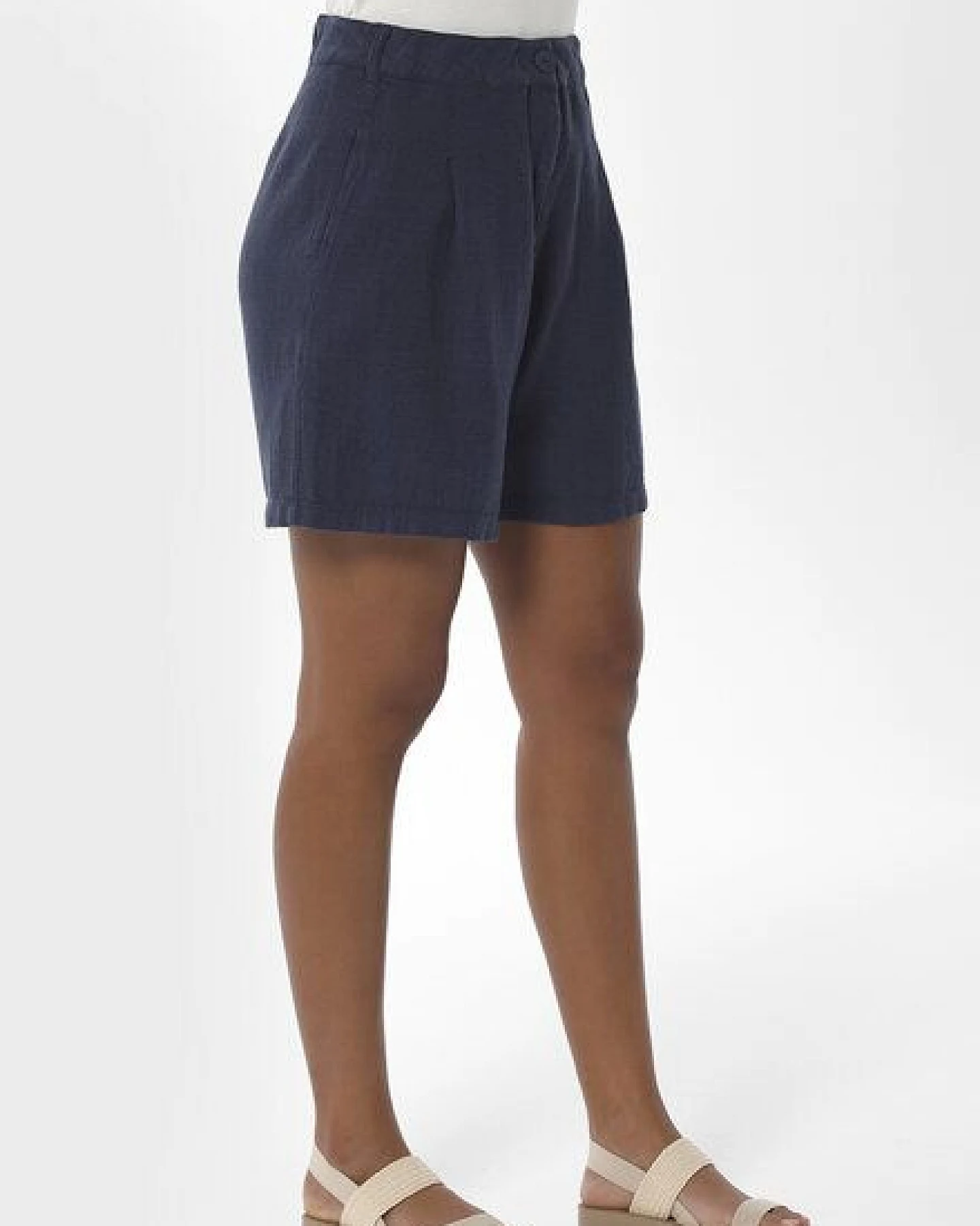 ORGANICATION Shorts aus Leinen-Bio Baumwolle Mix mit LENZING ECOVERO – Ansicht 3