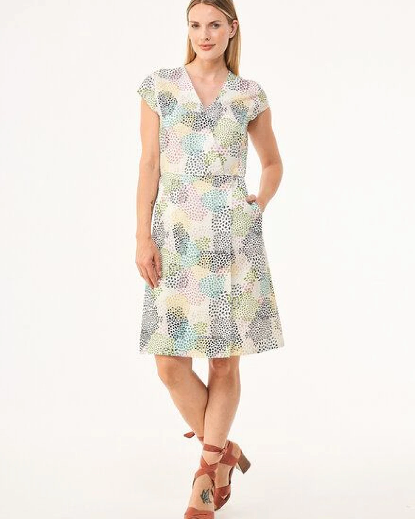 ORGANICATION Kleid aus TENCEL Lyocell mit Allover-Print – Ansicht 2