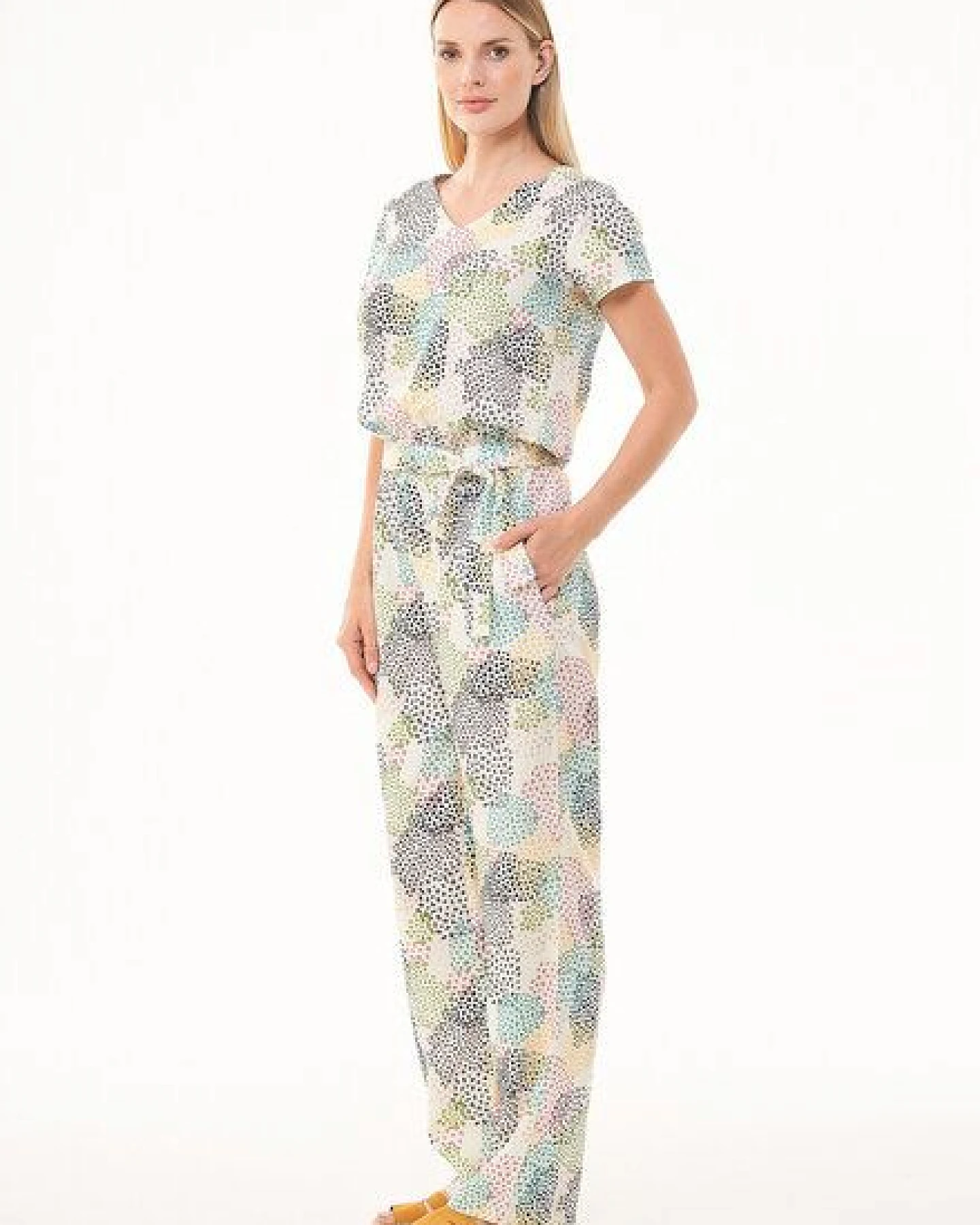 ORGANICATION Jumpsuit aus TENCEL Lyocell mit Allover-Print – Ansicht 2