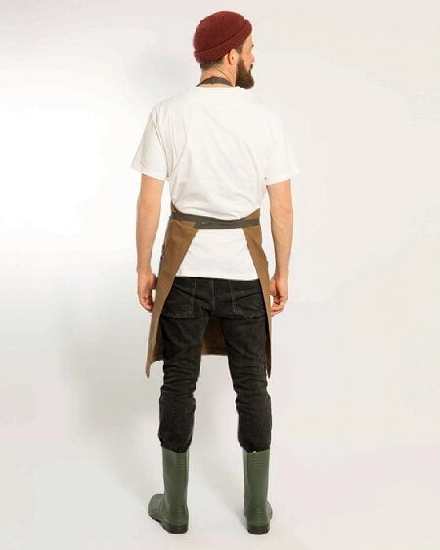 KAYA&KATO Latzschürze lang TERRA, brown – Ansicht 4