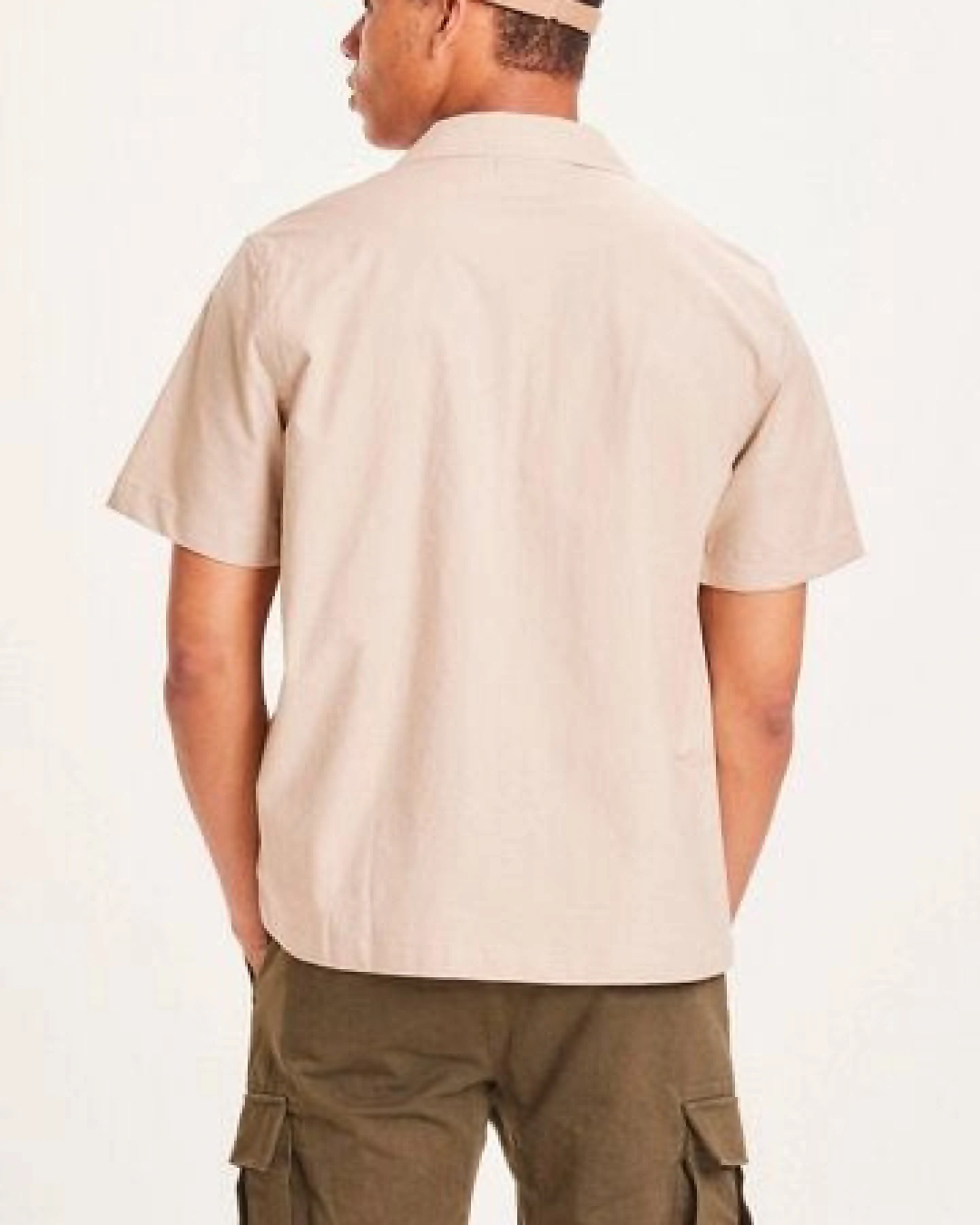KnowledgeCotton Apparel Hemd - Wave Canvas aus Bio-Baumwolle – Ansicht 3