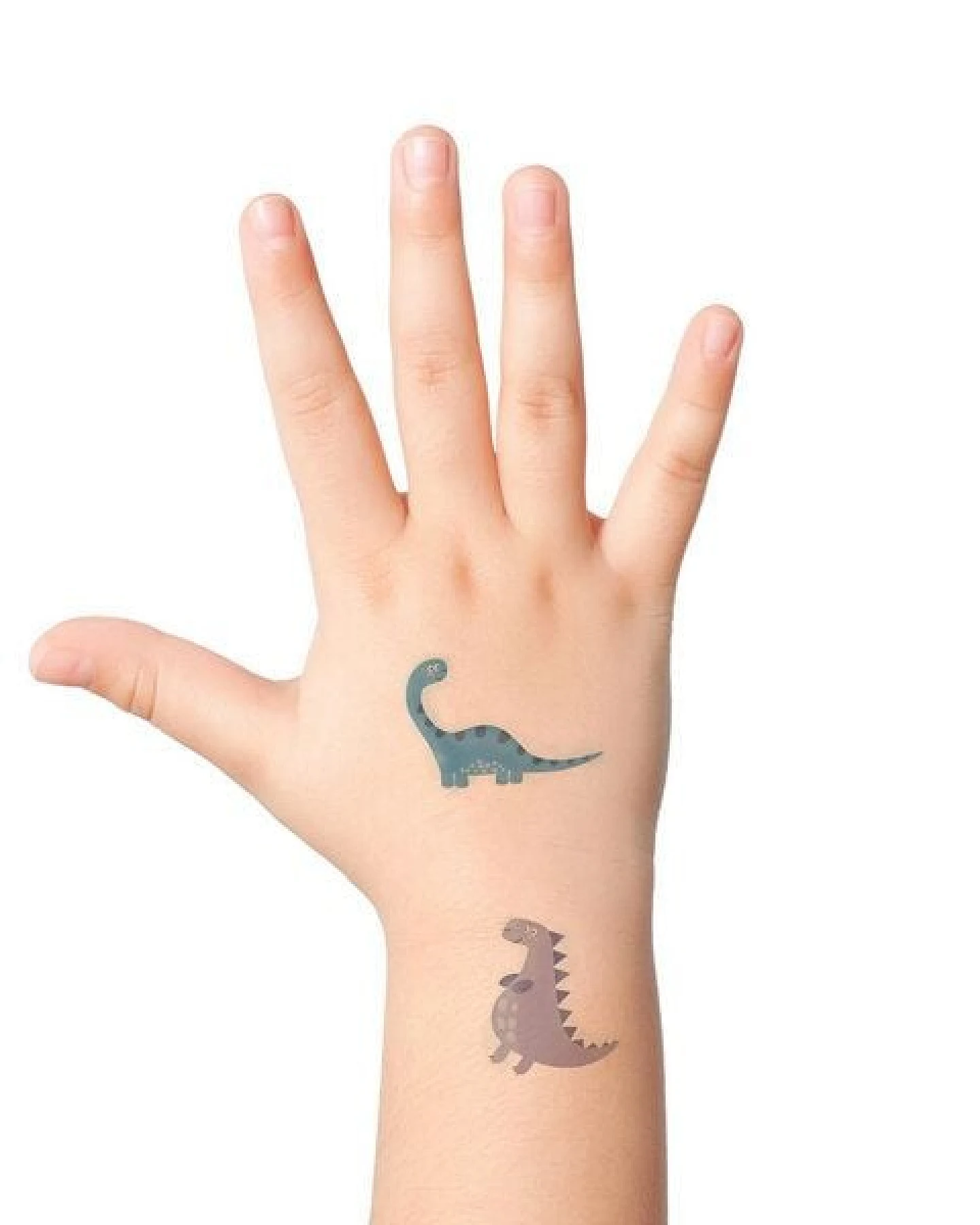 dabelino Kinder Dinosaurier Klebetattoos (plastikfrei, vegan, glutenfrei) – Ansicht 2