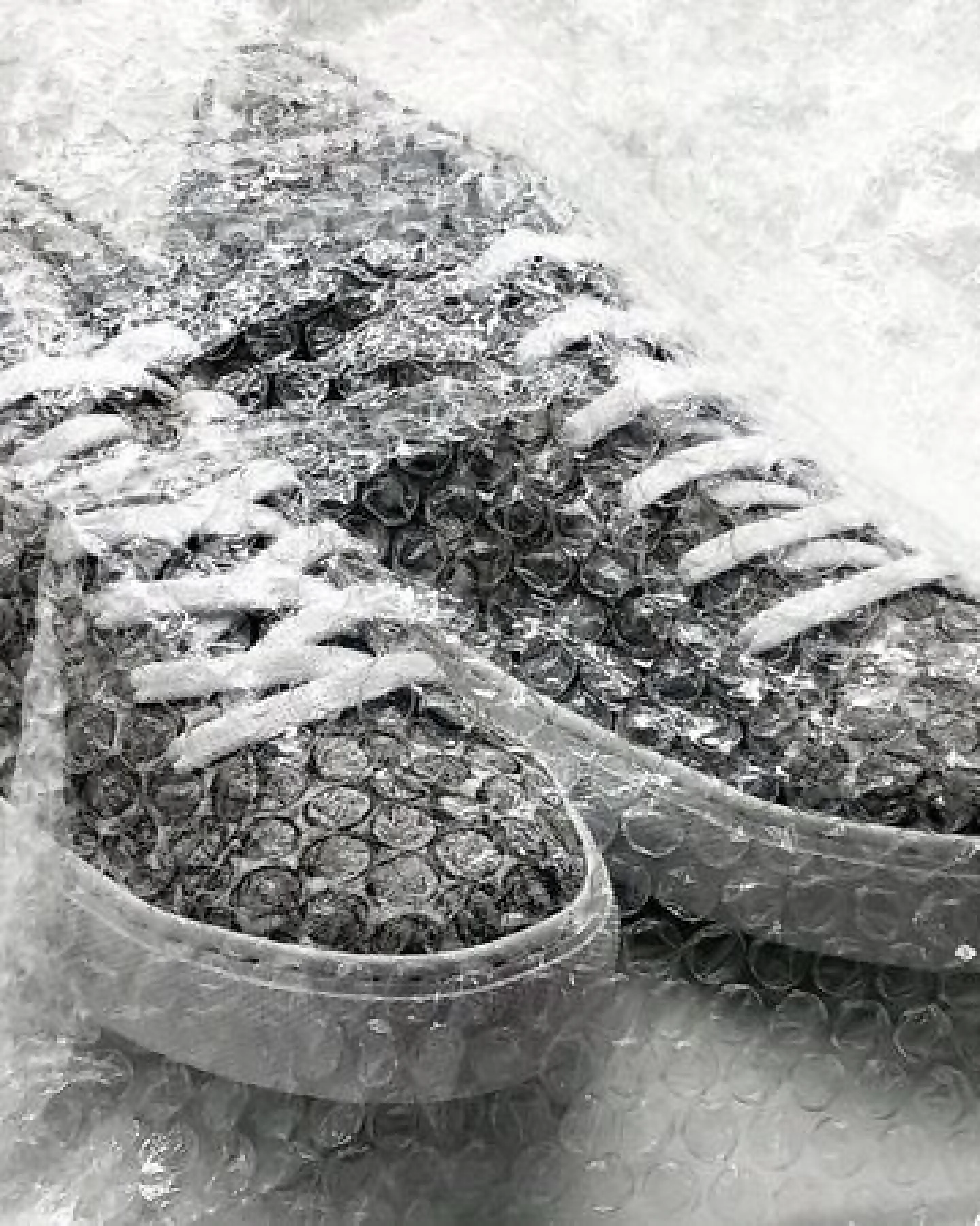 Veganer Sneaker "nat-2 Sleek Low Bubble Wrap" MEN aus upcycled Luftpolsterfolie – Ansicht 4