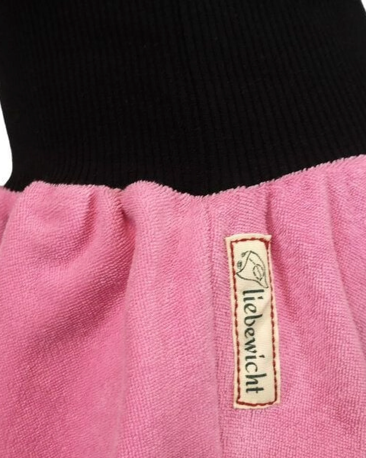 liebewicht Bio Yogahose Pumphose aus rosa Frottee mit Bündchen nach Wahl – Ansicht 4