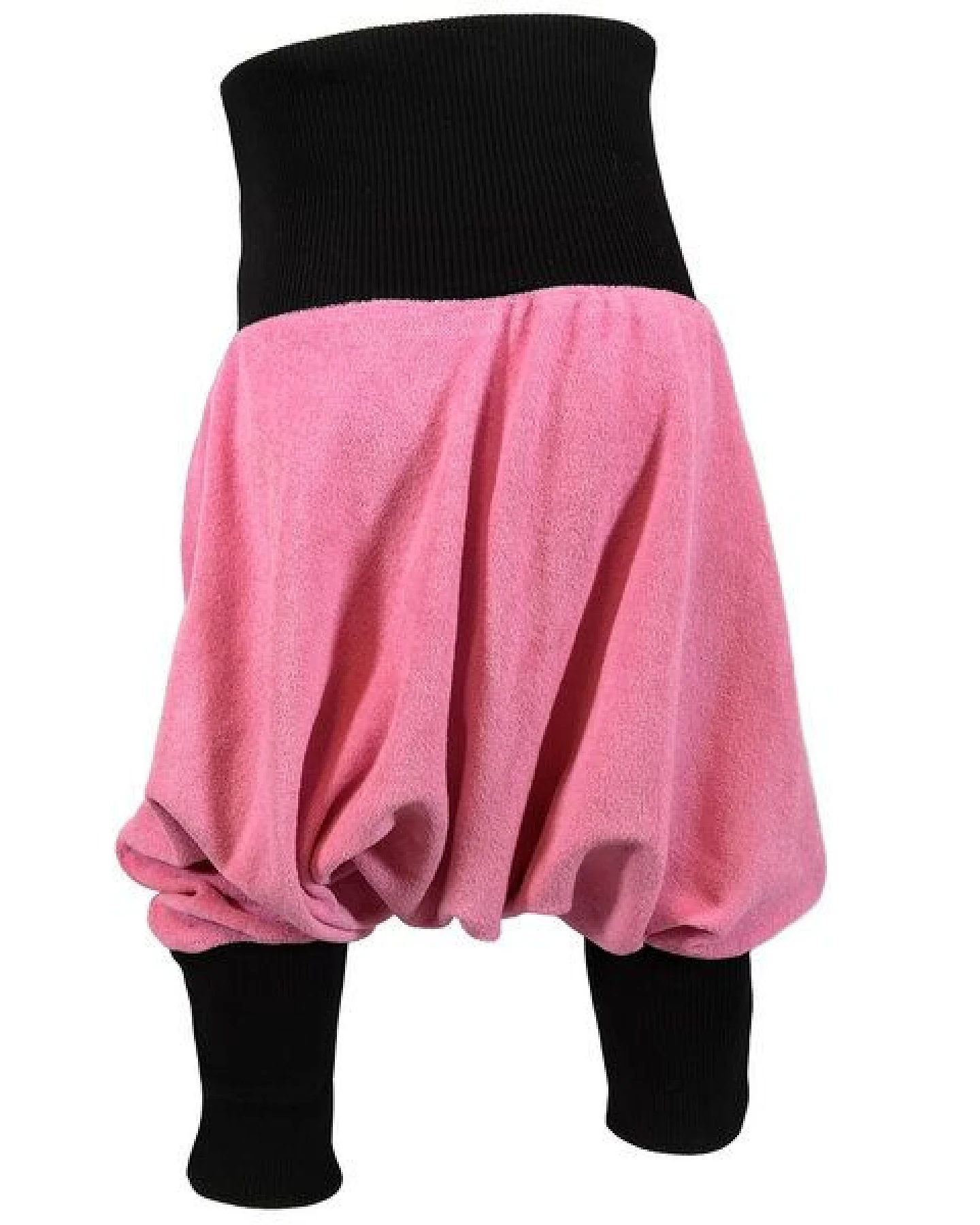 liebewicht Bio Yogahose Pumphose aus rosa Frottee mit Bündchen nach Wahl – Ansicht 2