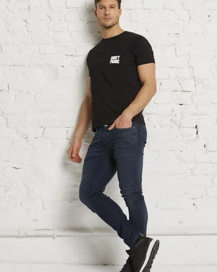 Wunderwerk Herrenhose aus Bio-Baumwolle "Steve slim overdye high flex"