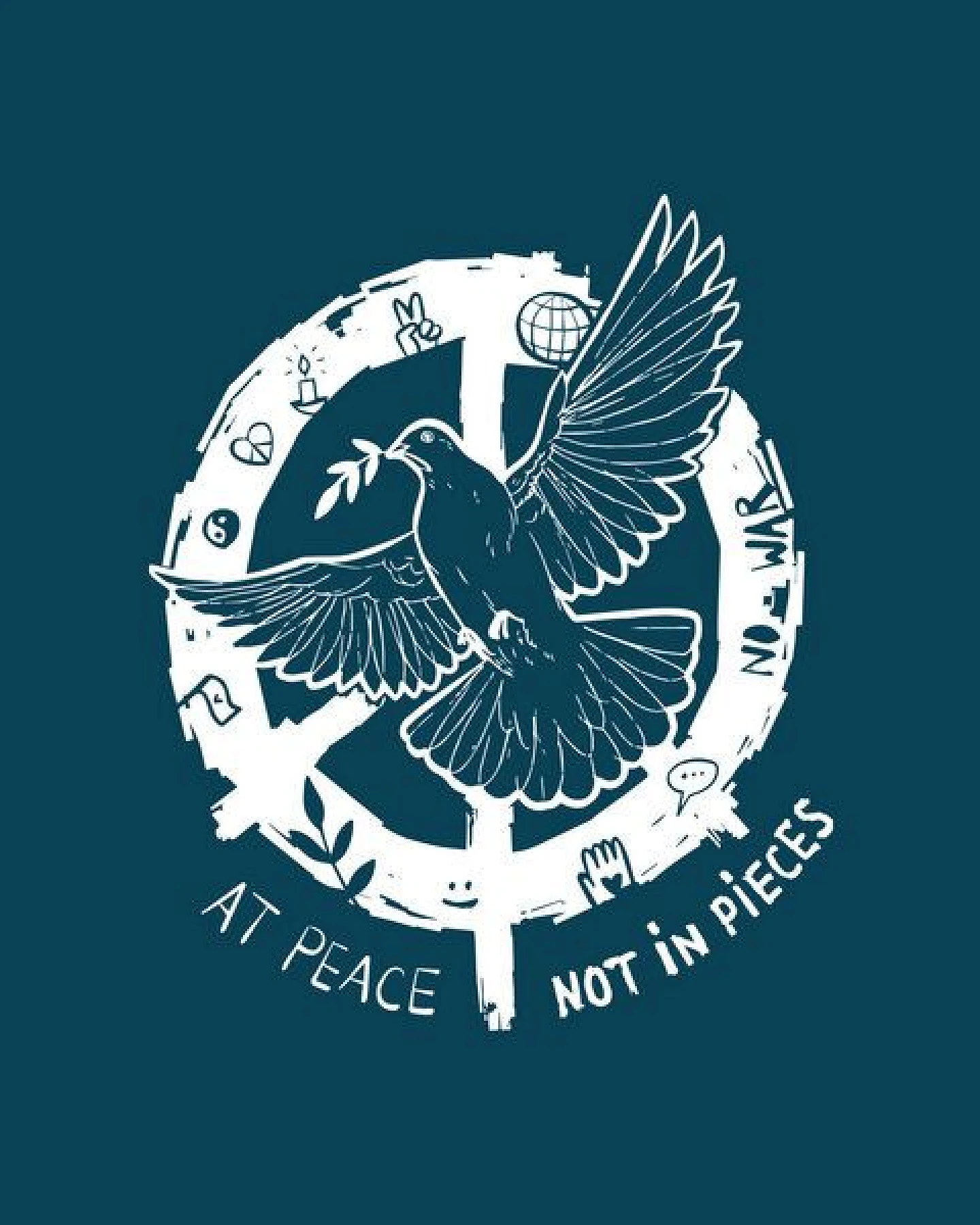 GARY MASH T-Shirt At Peace aus Bio-Baumwolle – Ansicht 3