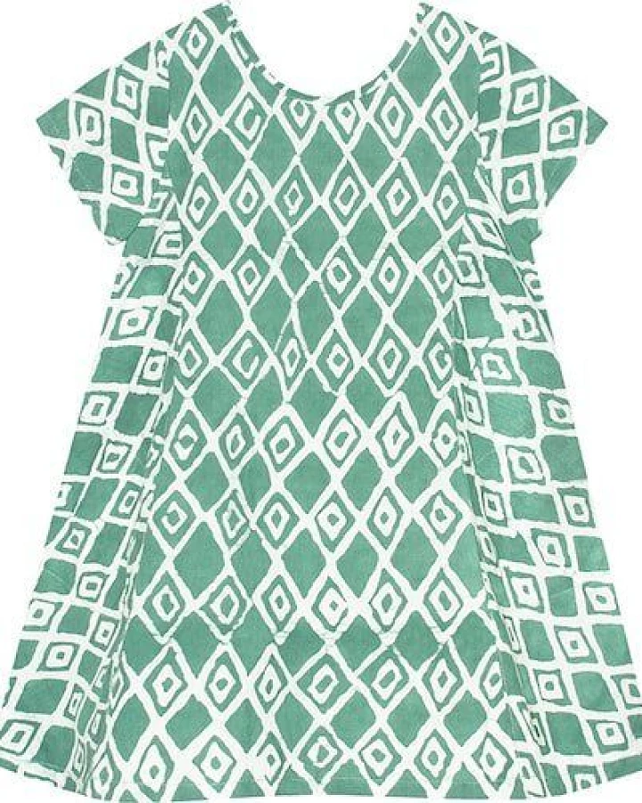 Global Mamas Bio Sommerkleid - SWING - Argyle/Pebbles
