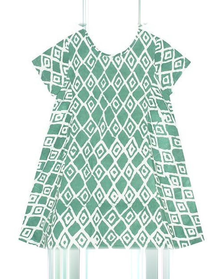 Global Mamas Bio Sommerkleid - SWING - Argyle/Pebbles