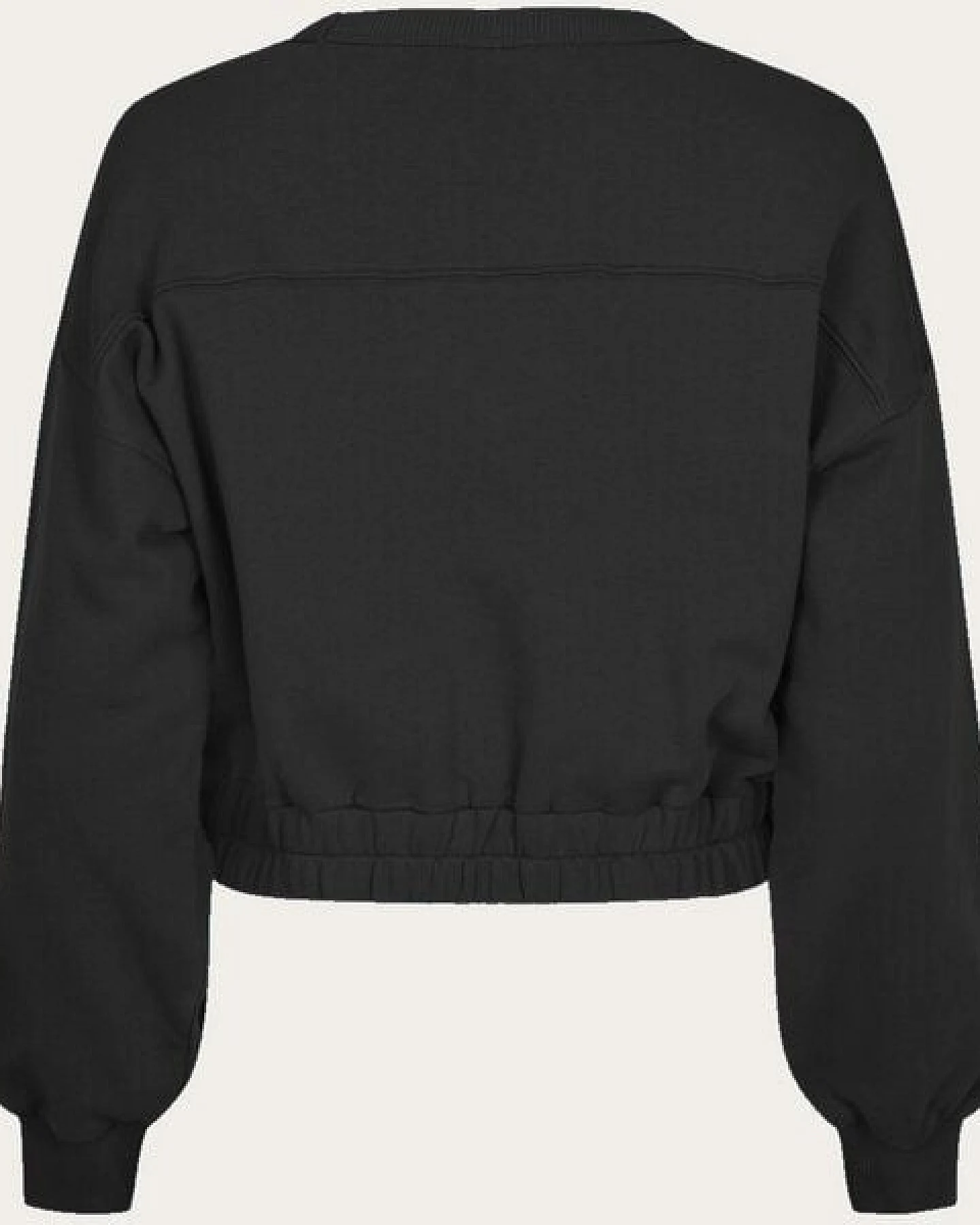 KnowledgeCotton Apparel Cropped Sweat Pullover KCA X SMILEY® aus Bio-Baumwolle – Ansicht 4