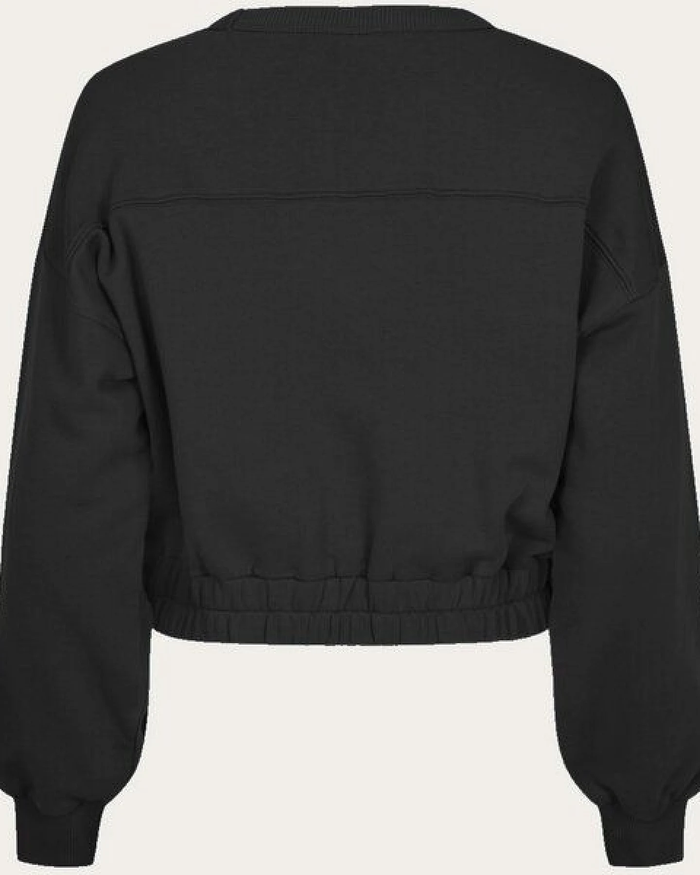 KnowledgeCotton Apparel Cropped Sweat Pullover KCA X SMILEY® aus Bio-Baumwolle – Ansicht 4